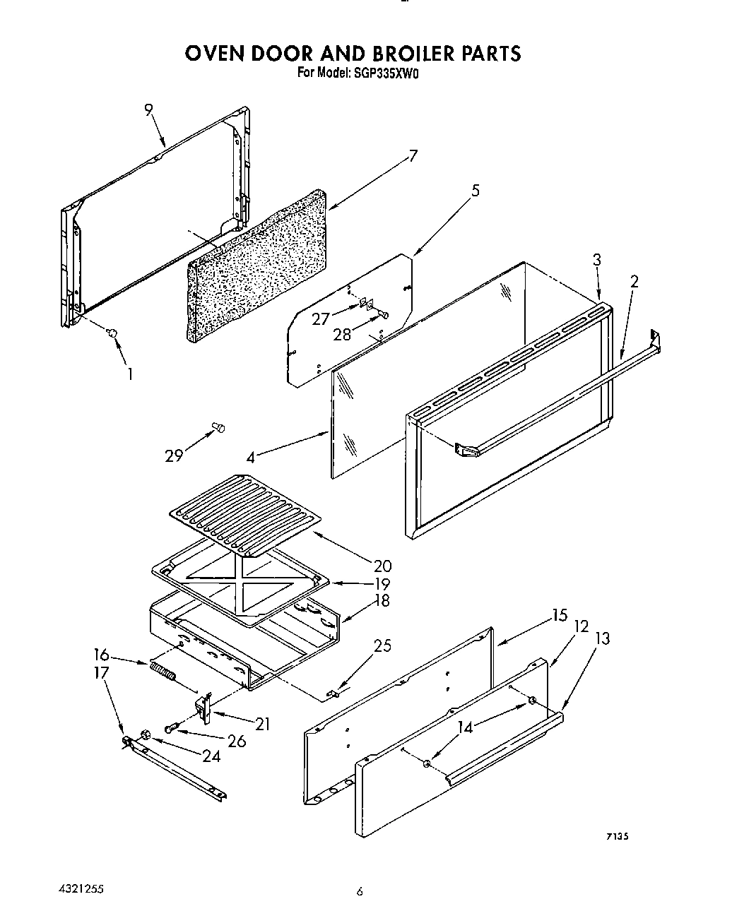 05 - OVEN DOOR AND BROILER