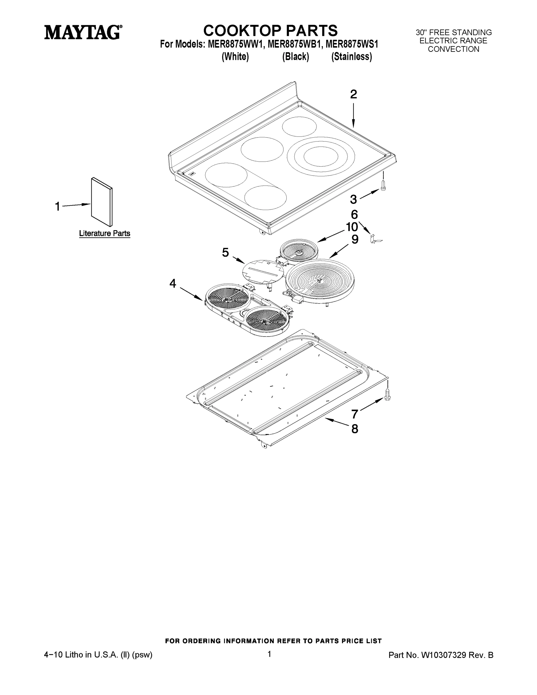 01 - COOKTOP PARTS