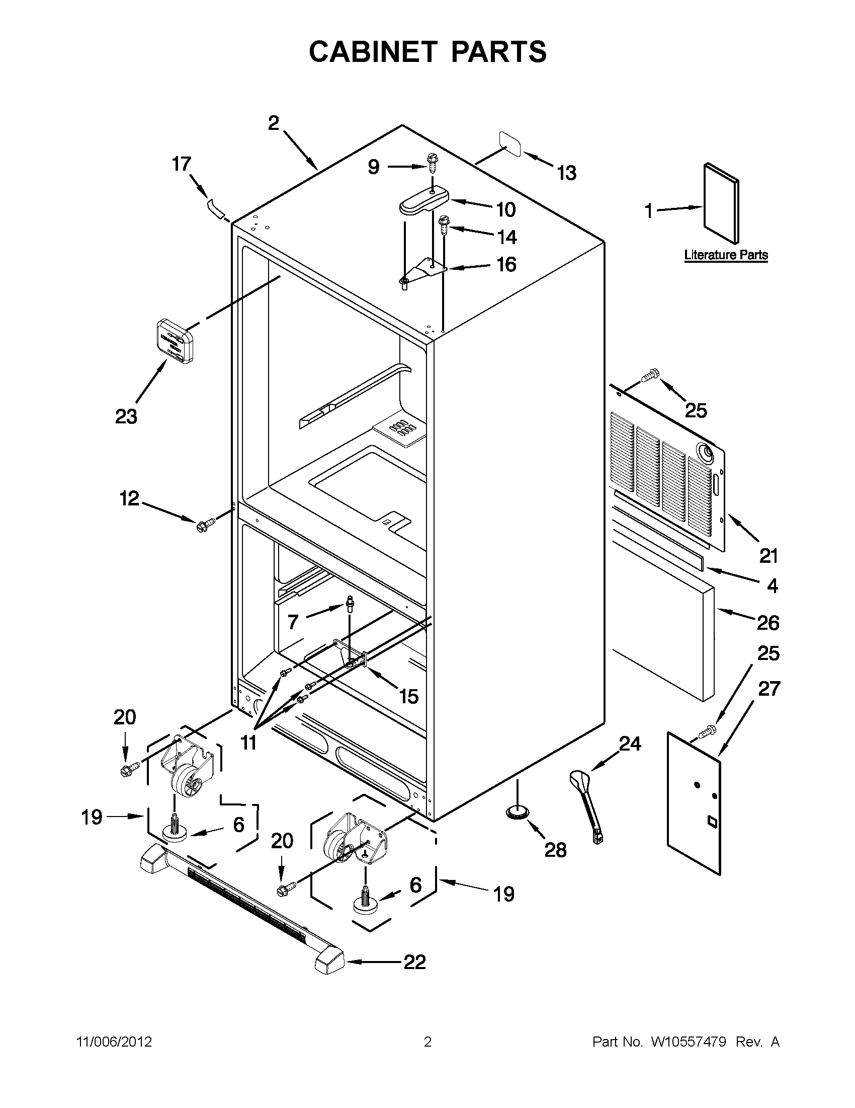 01 - CABINET PARTS