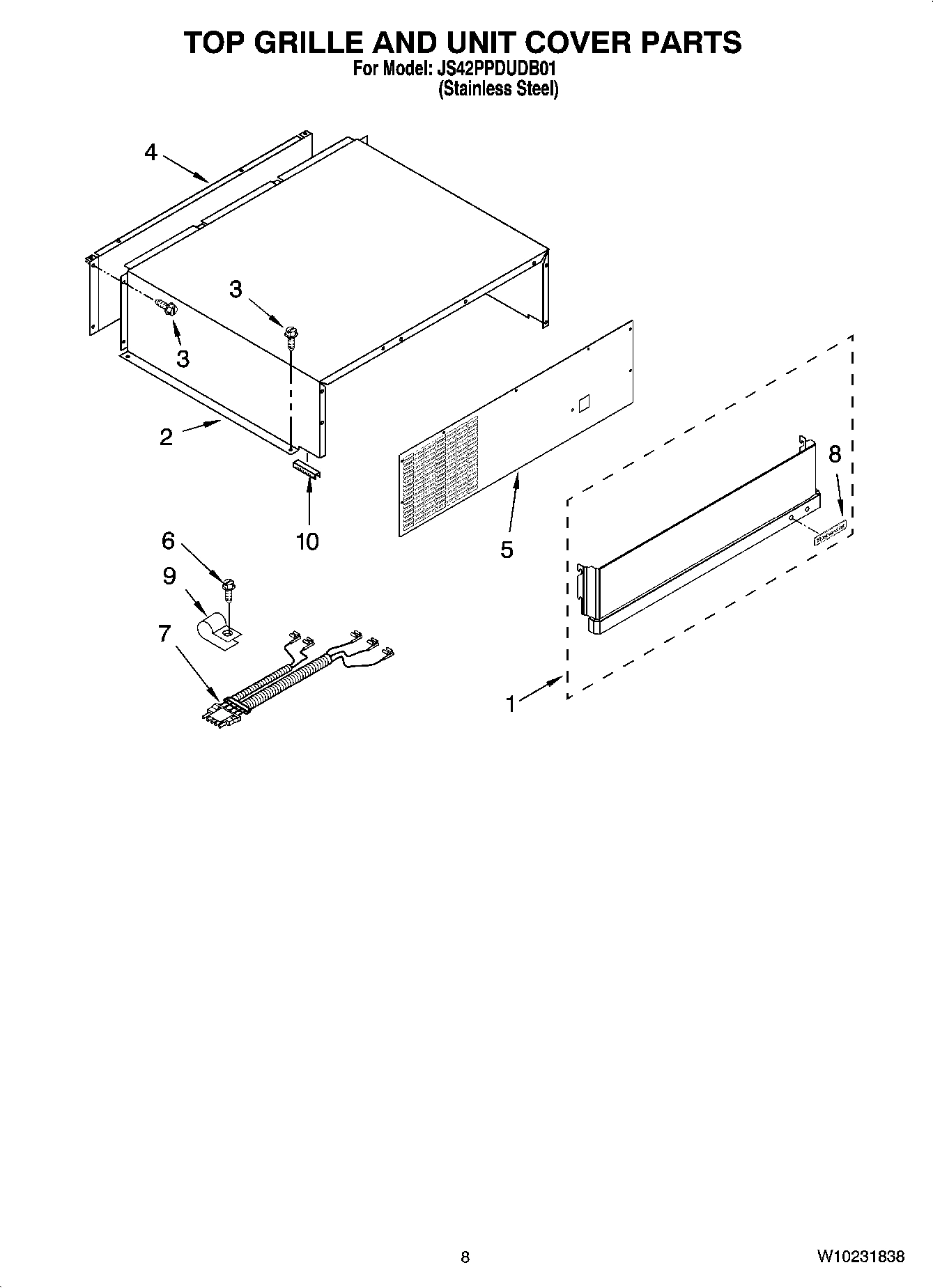 06 - TOP GRILLE AND UNIT COVER PARTS