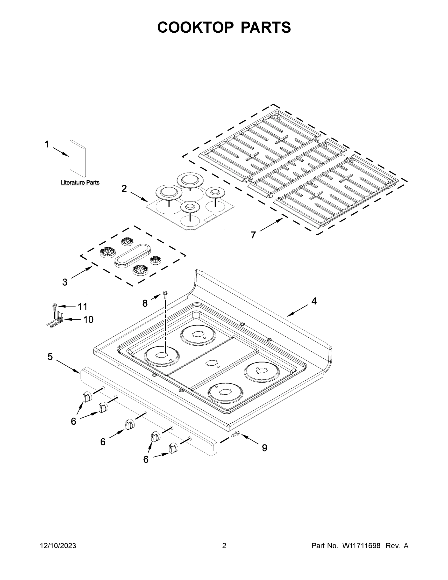 02 - COOKTOP PARTS