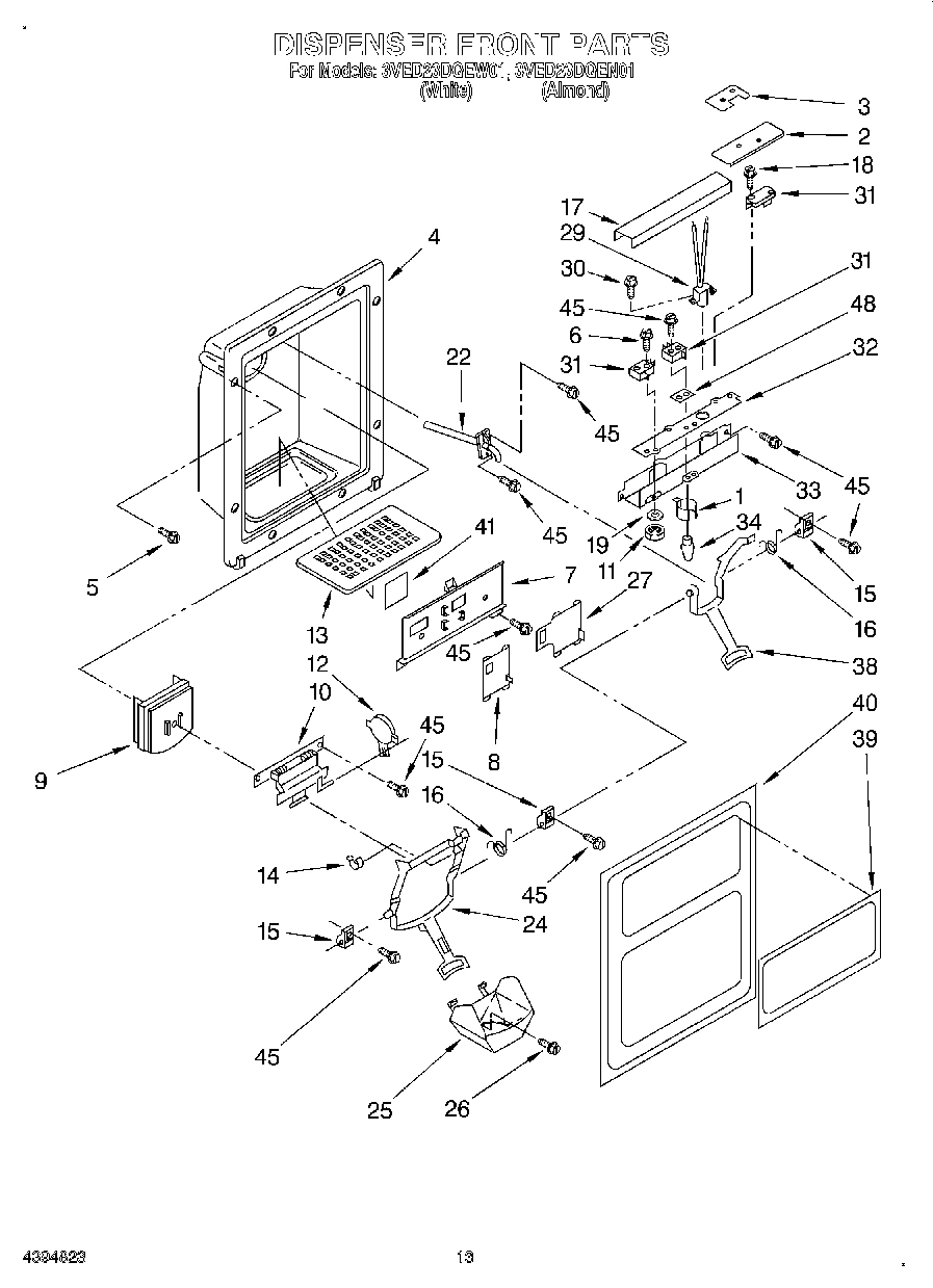 09 - DISPENSER FRONT
