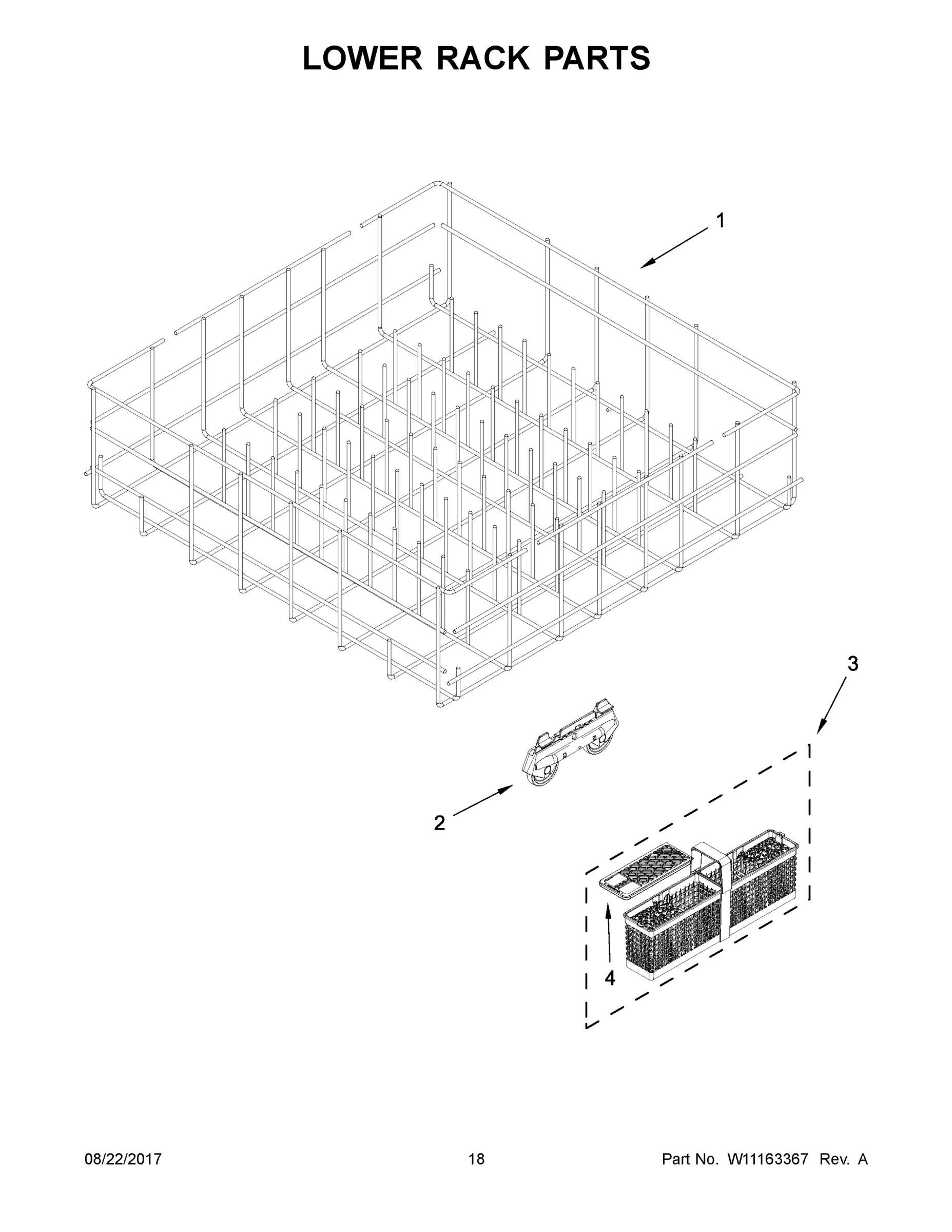 10 - LOWER RACK PARTS