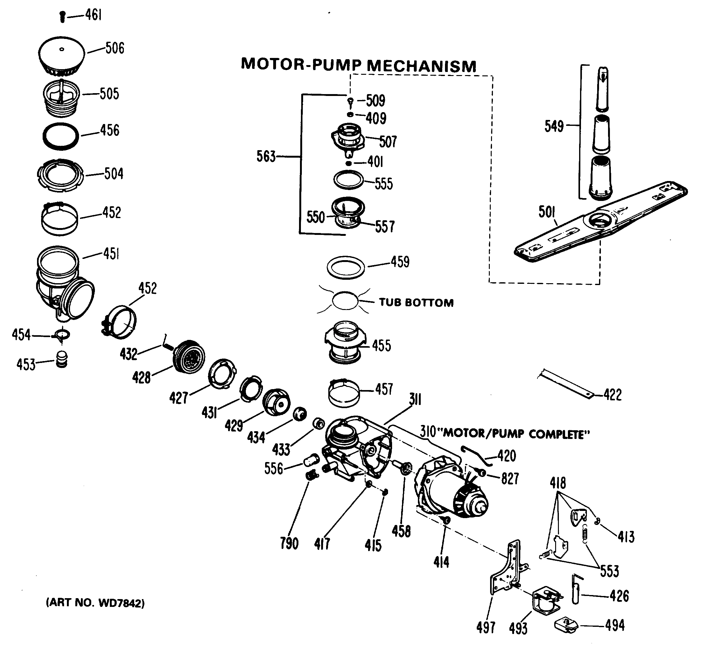 MOTOR-PUMP MECHANISM