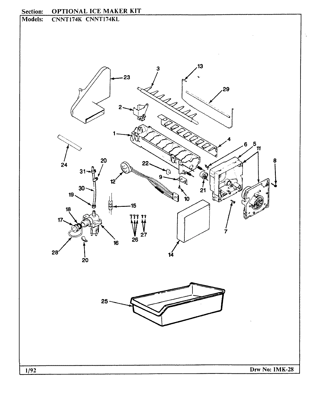 02 - OPTIONAL ICE MAKER KIT