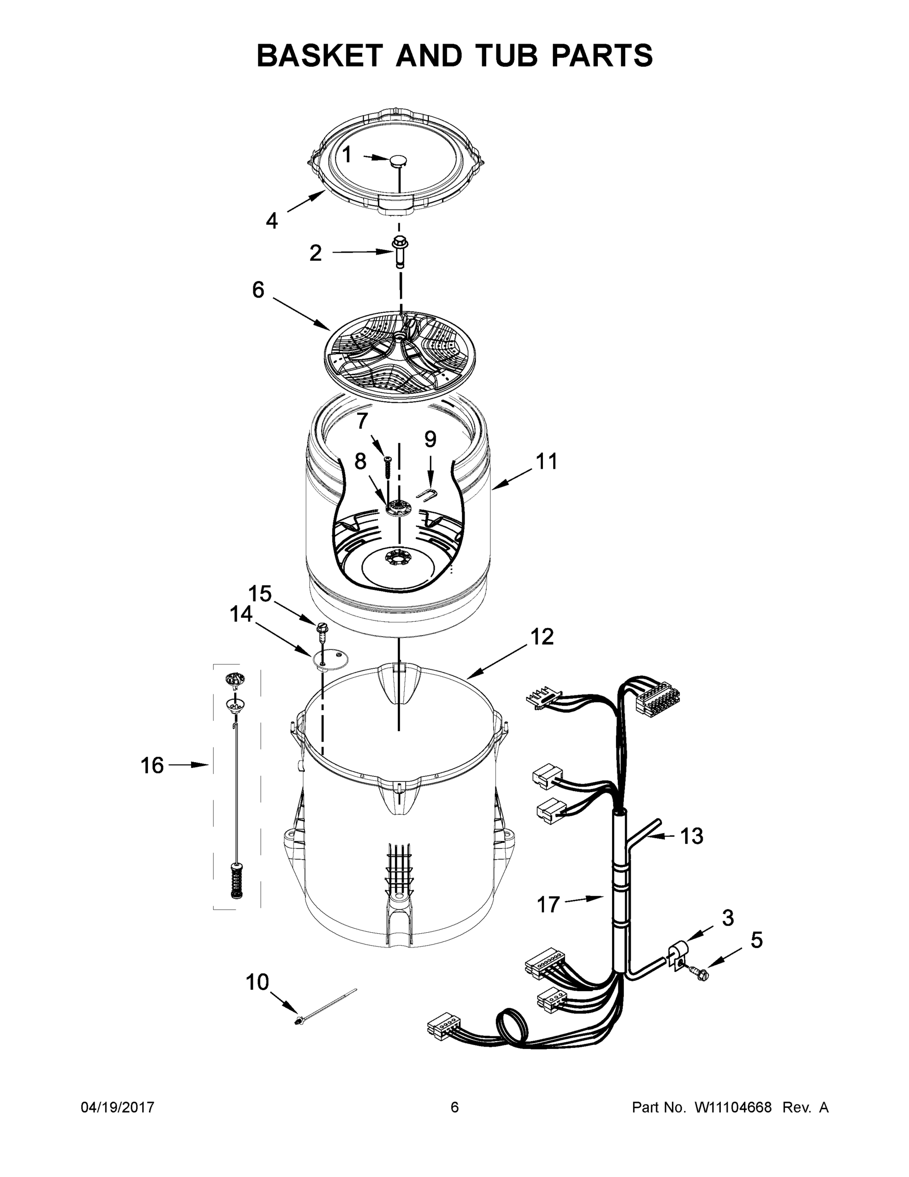 04 - BASKET AND TUB PARTS