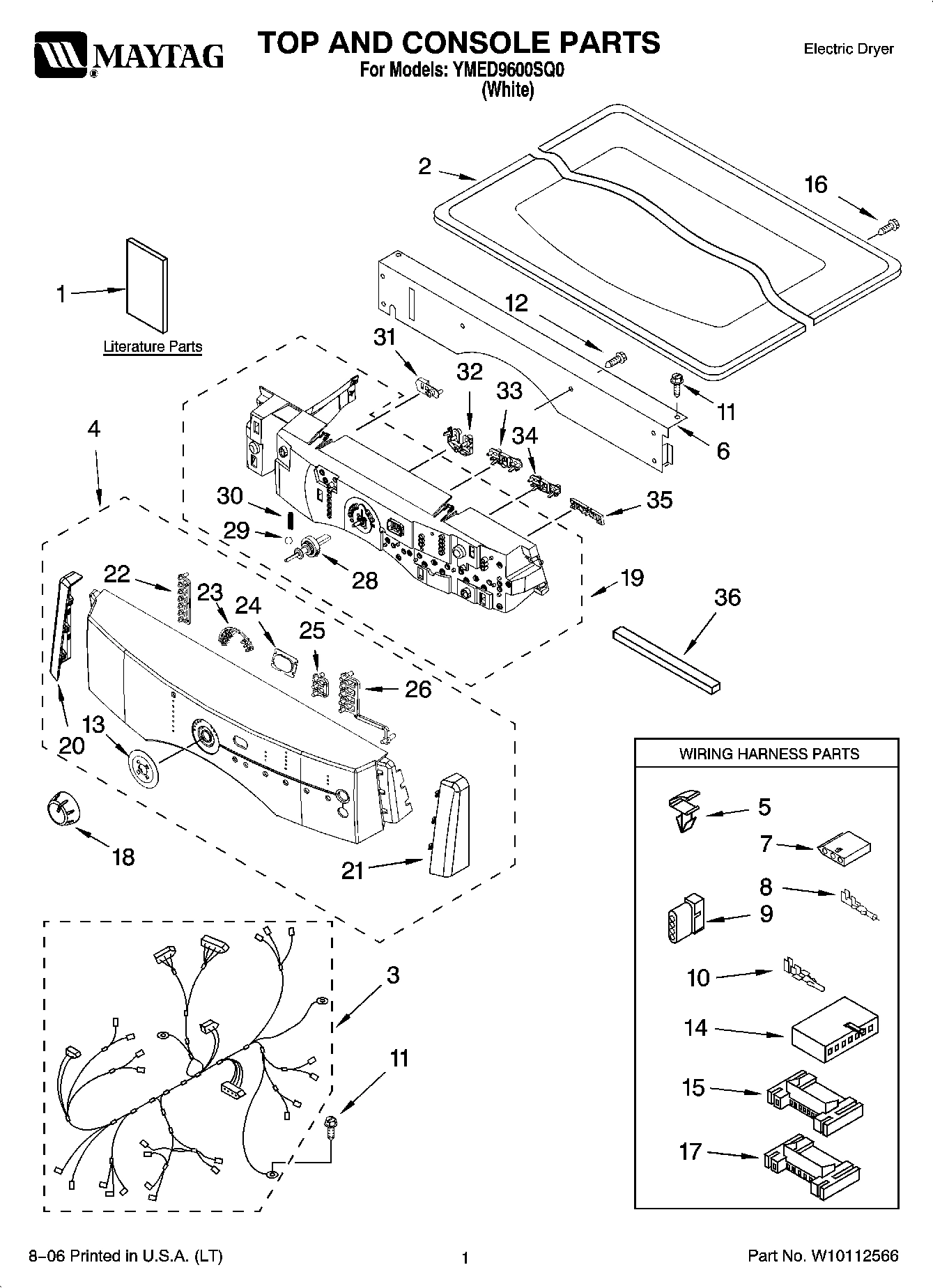 01 - TOP AND CONSOLE PARTS