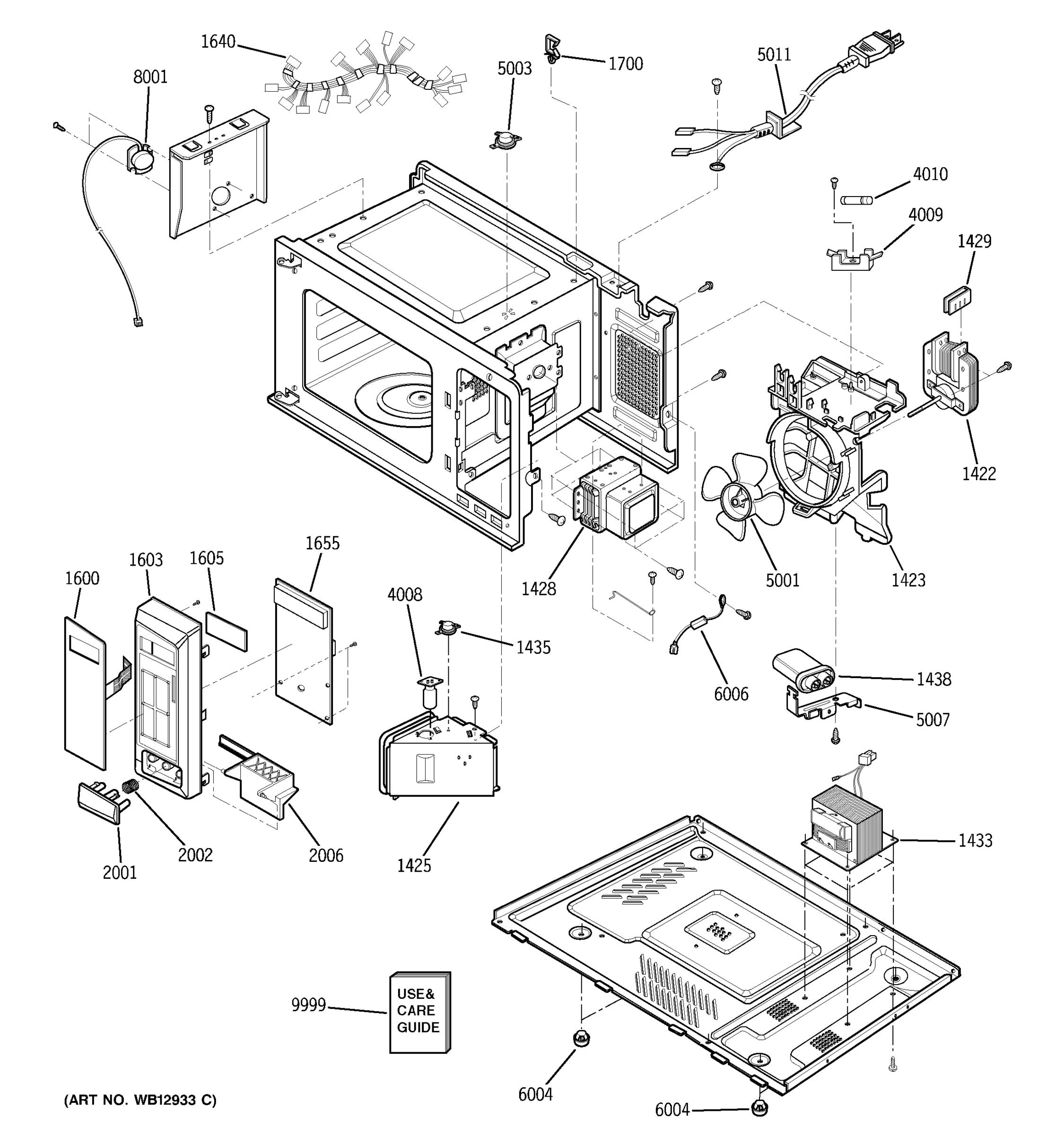 CONTROL PANEL, BODY, BASE PLATE & SENSOR PARTS