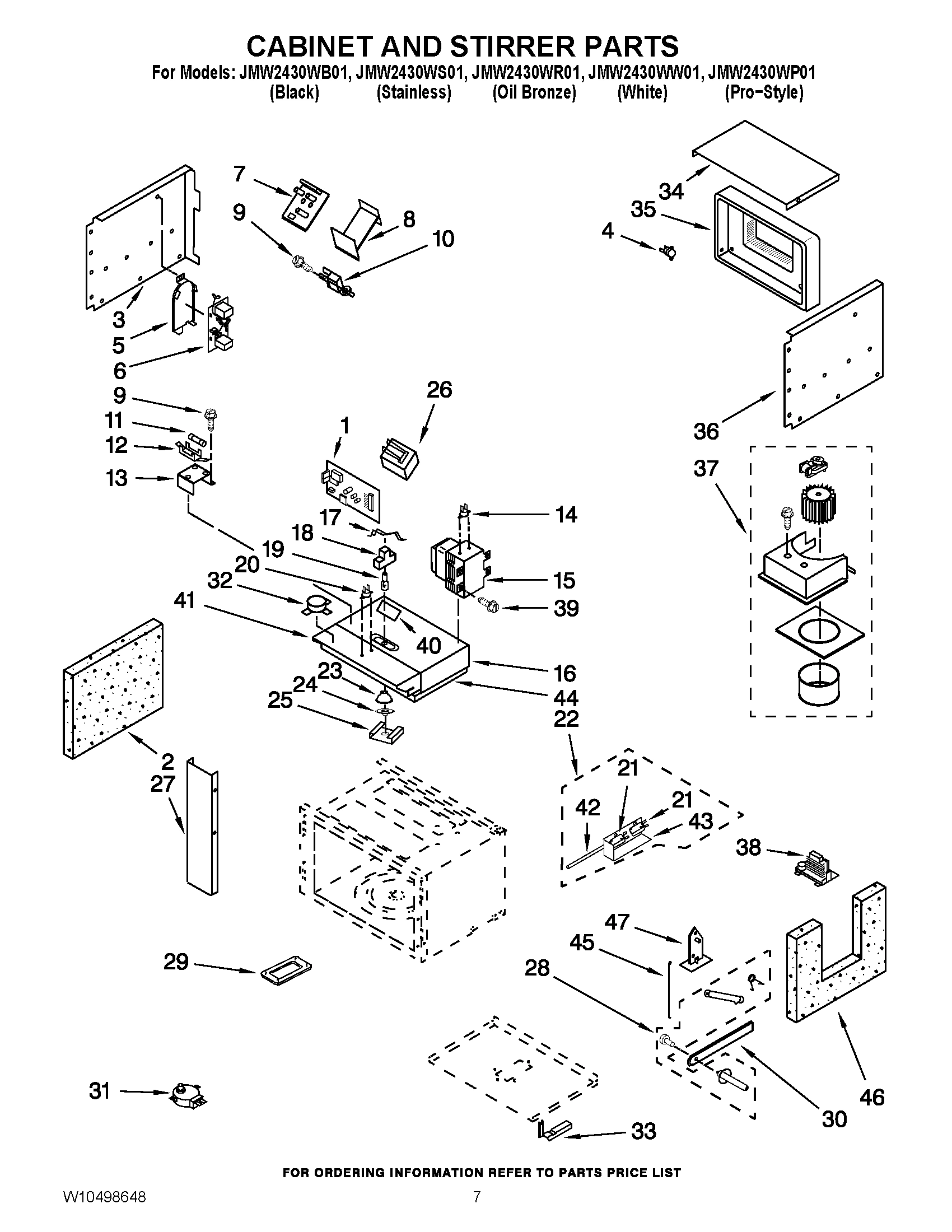 05 - CABINET AND STIRRER PARTS