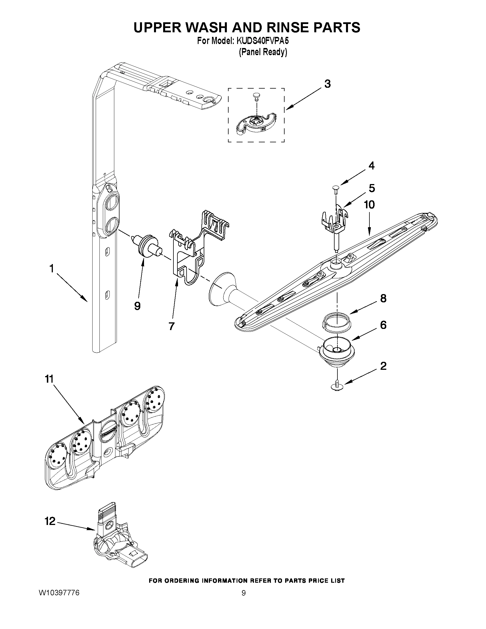 07 - UPPER WASH AND RINSE PARTS