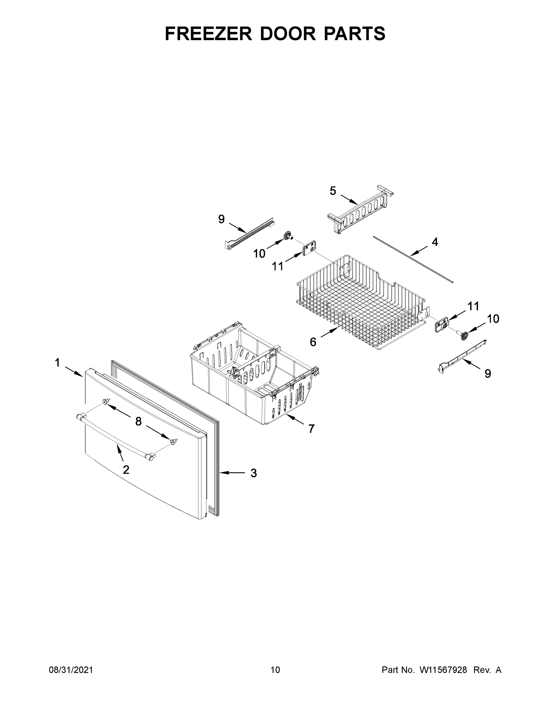 06 - FREEZER DOOR PARTS