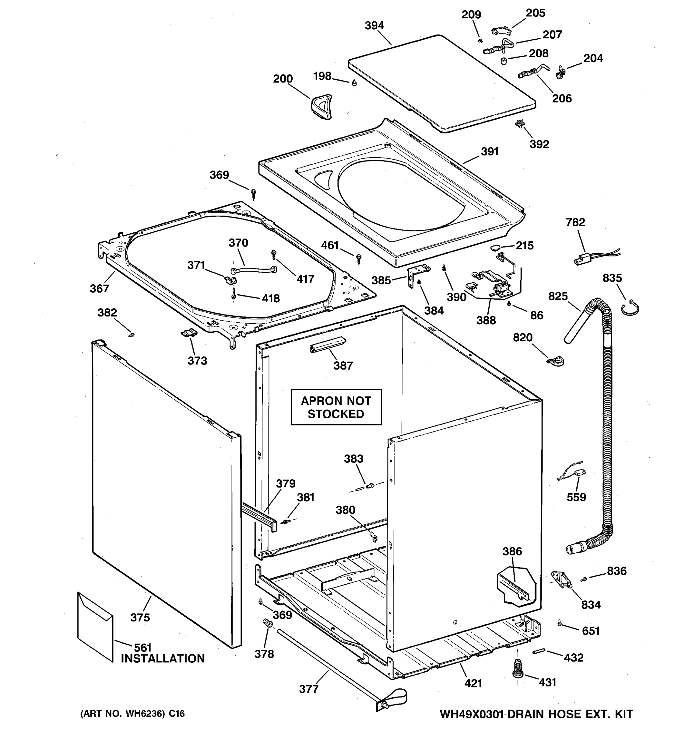 CABINET, COVER & FRONT PANEL