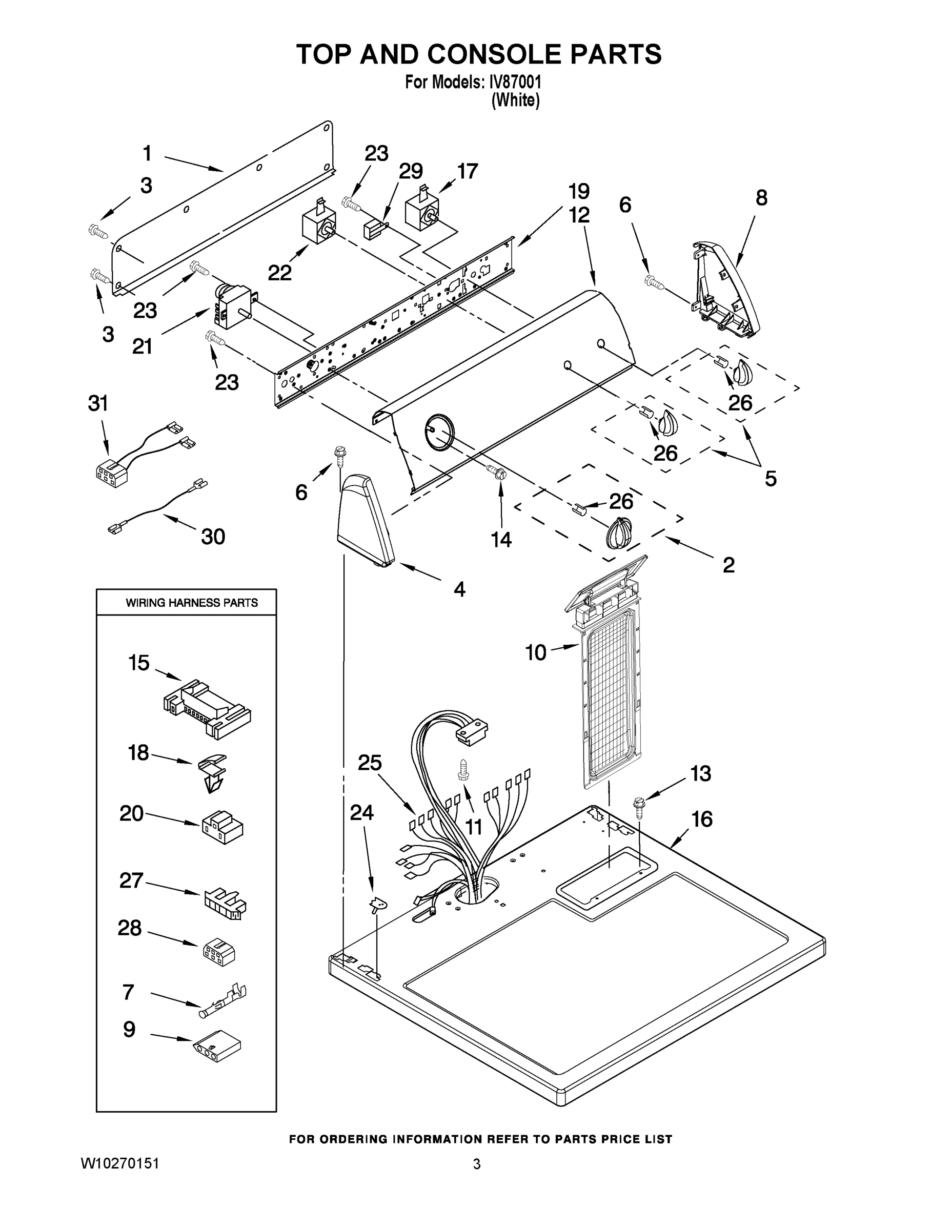 02 - TOP AND CONSOLE PARTS