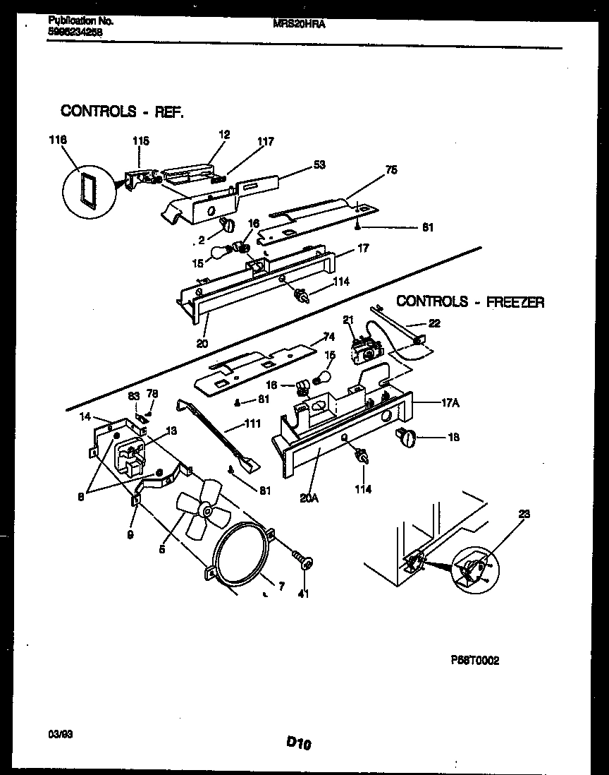 07 - REFRIGERATOR CONTROL ASSEMBLY, DAMP