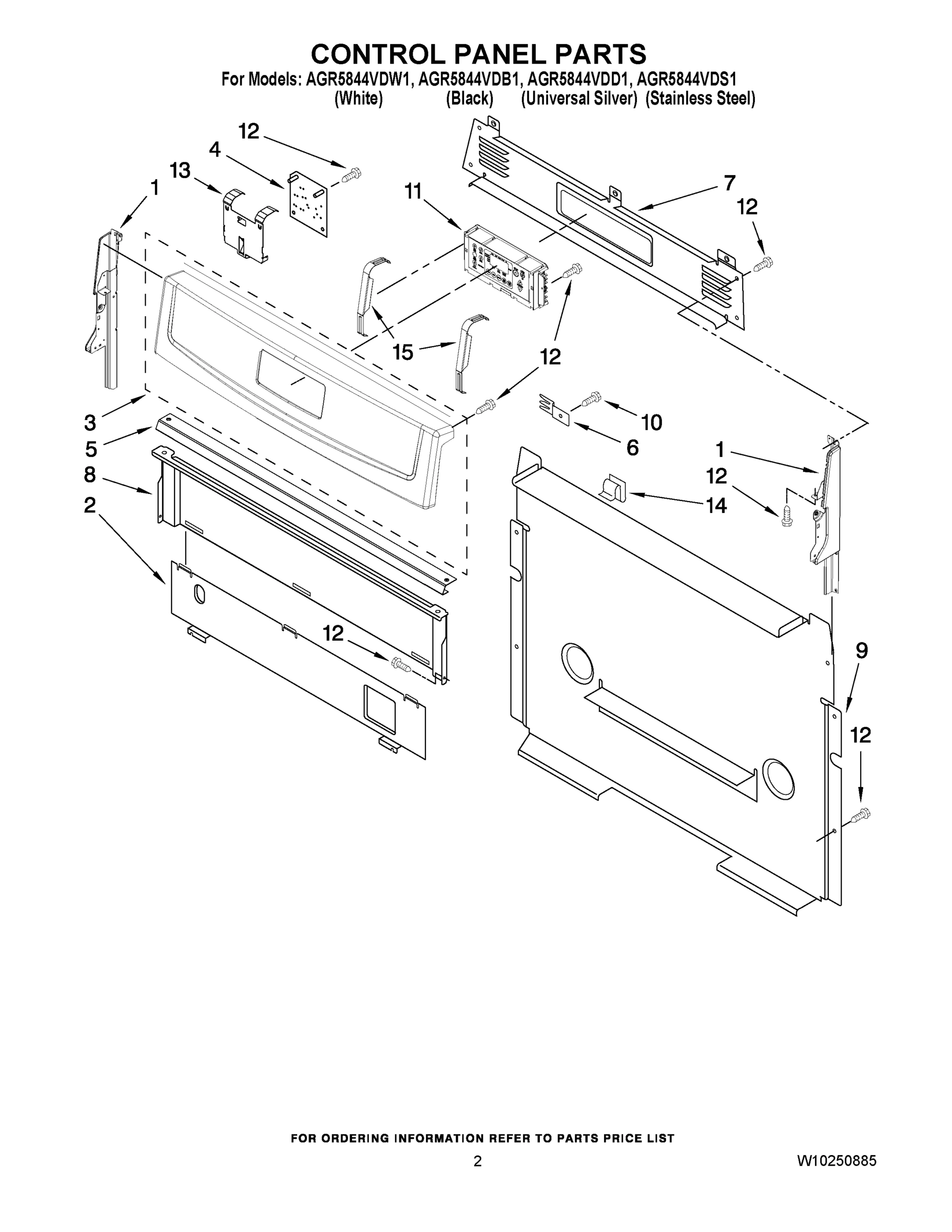 02 - CONTROL PANEL PARTS