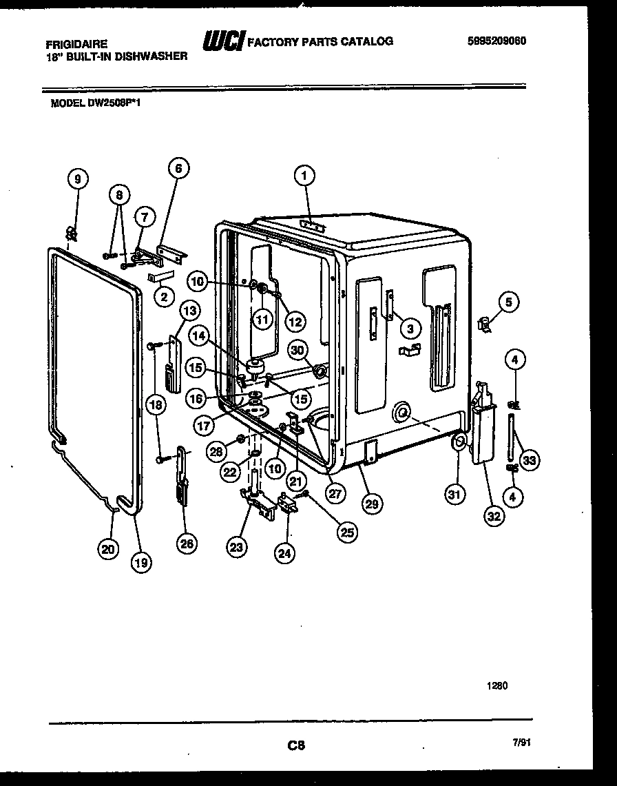 05 - TUB AND FRAME PARTS