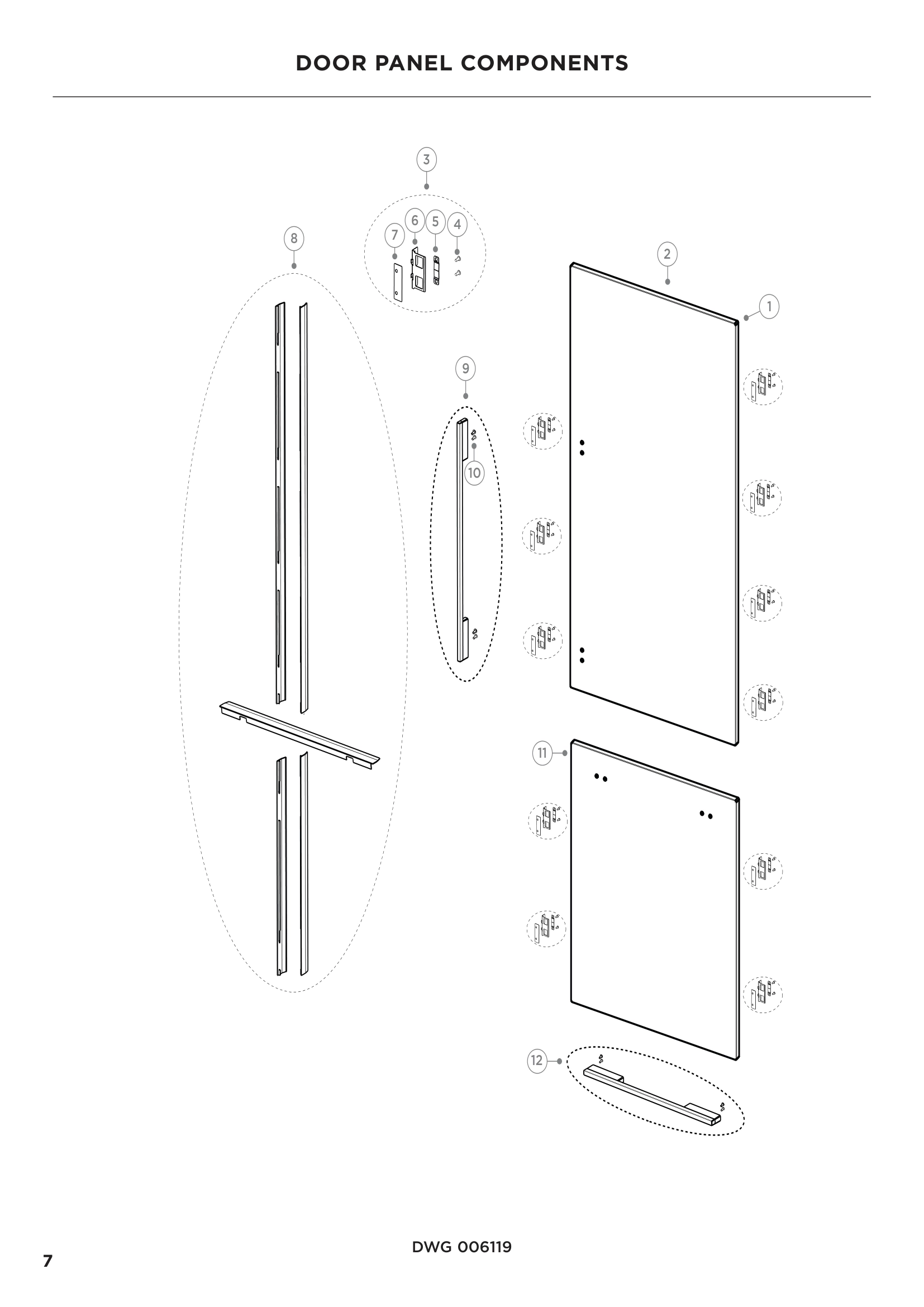 DOOR PANEL COMPONENTS