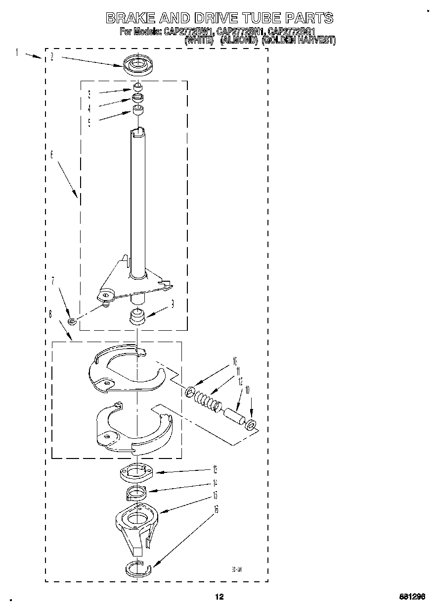 10 - BRAKE AND DRIVE TUBE