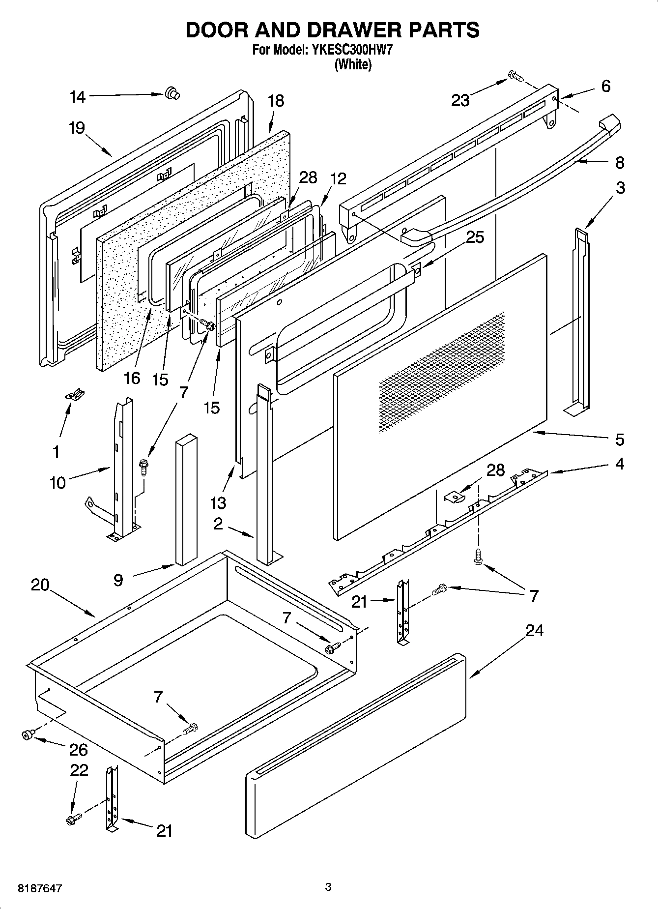 03 - DOOR AND DRAWER PARTS
