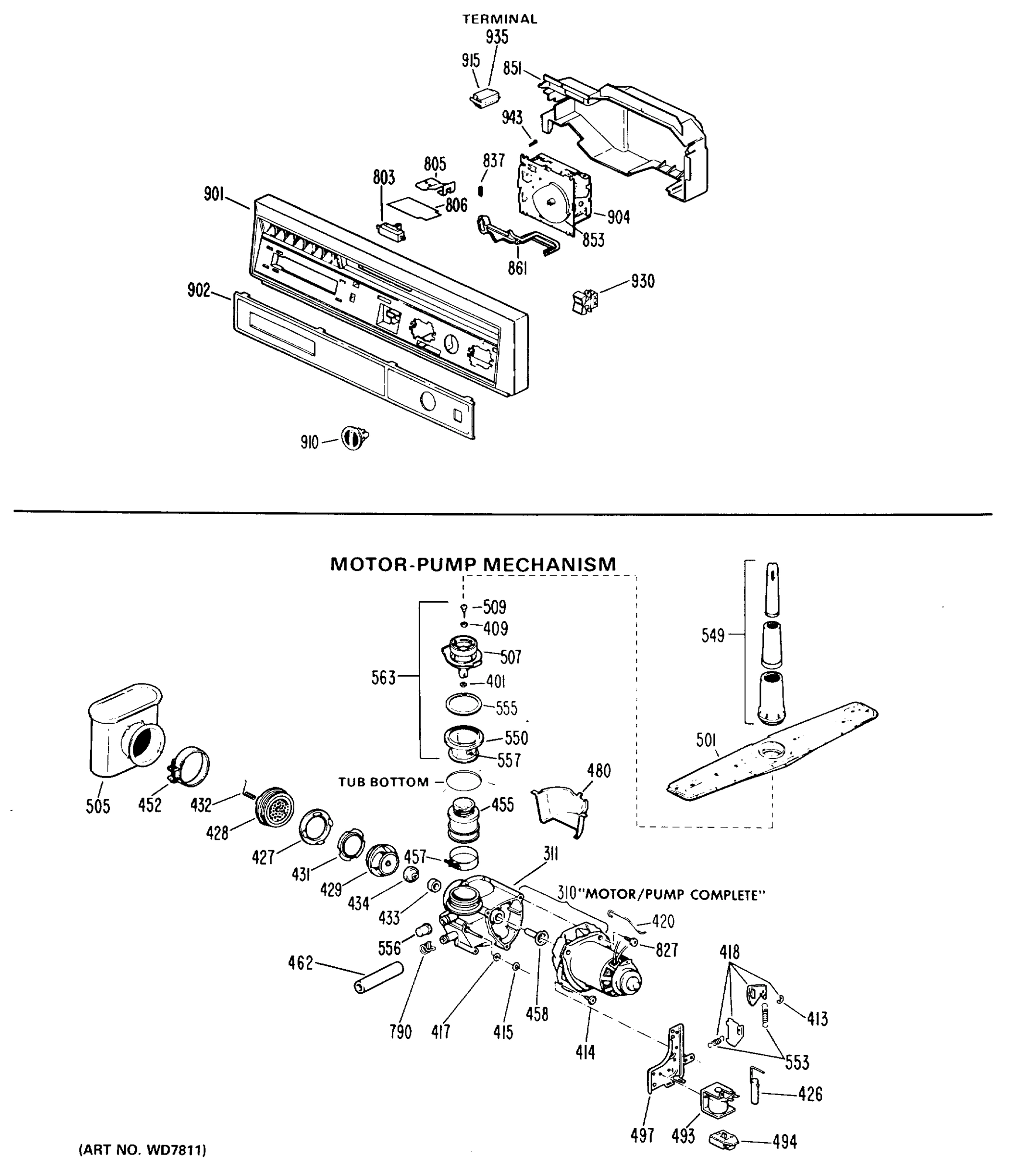 MOTOR-PUMP MECHANISM