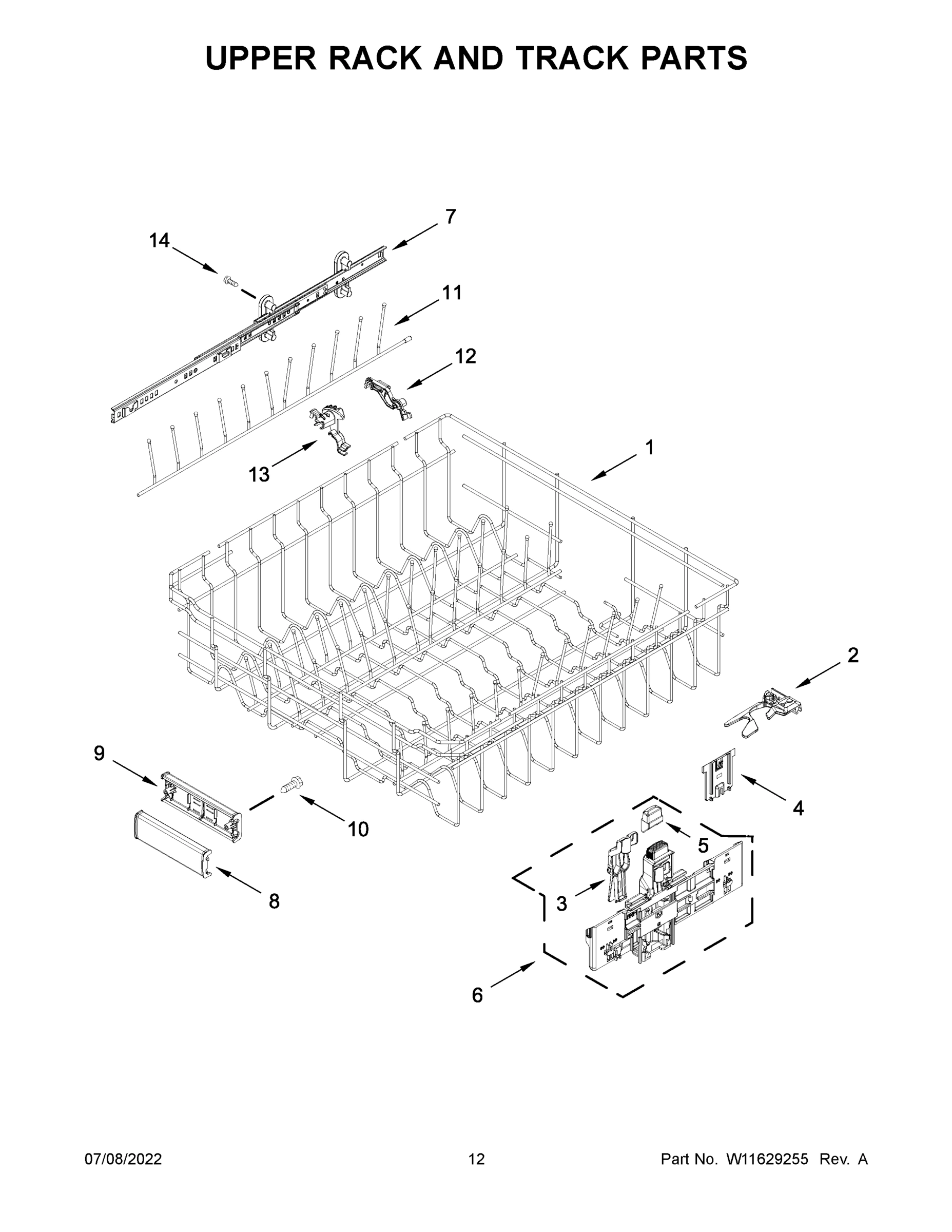 07 - UPPER RACK AND TRACK PARTS