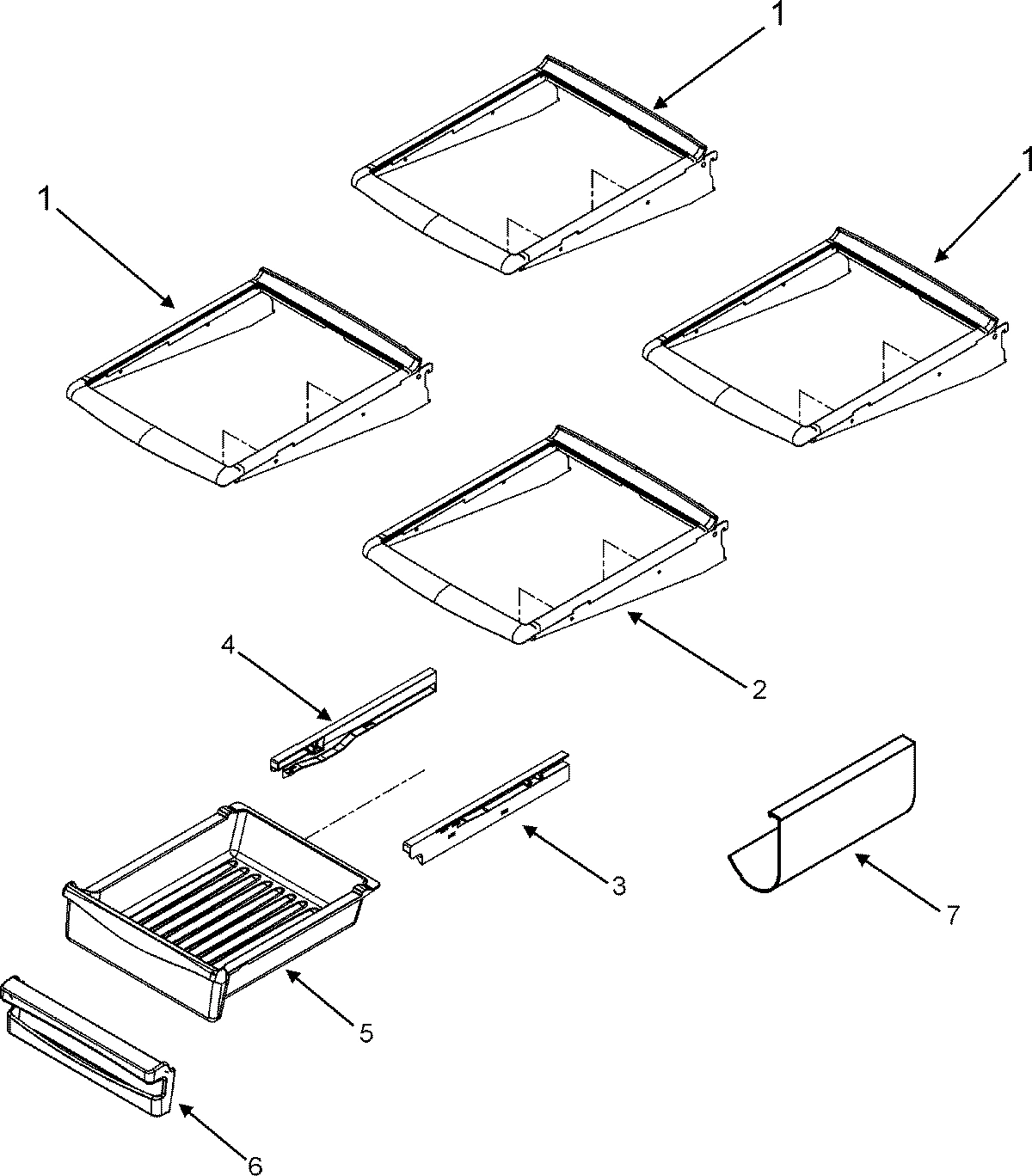 10 - REFRIGERATOR SHELVES