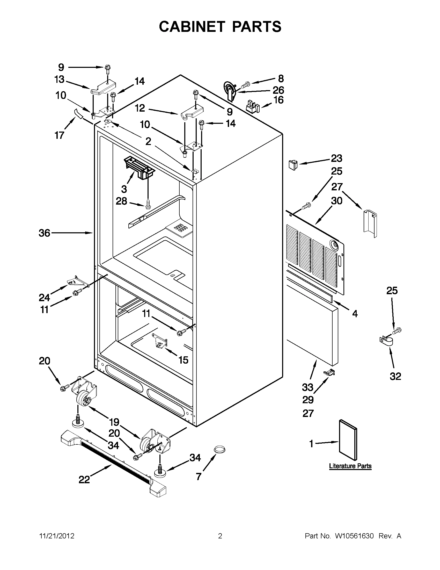 01 - CABINET PARTS