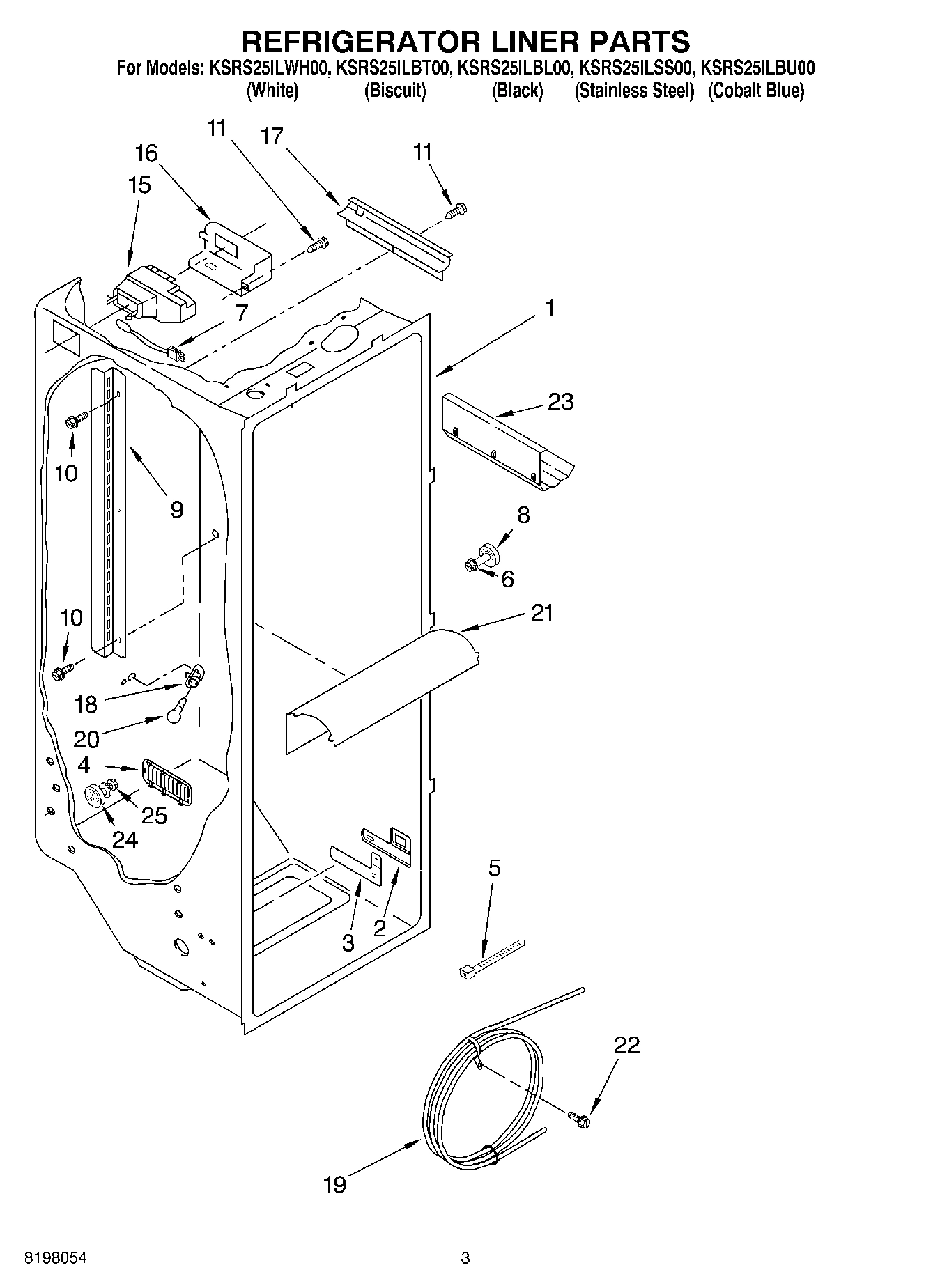 02 - REFRIGERATOR LINER PARTS