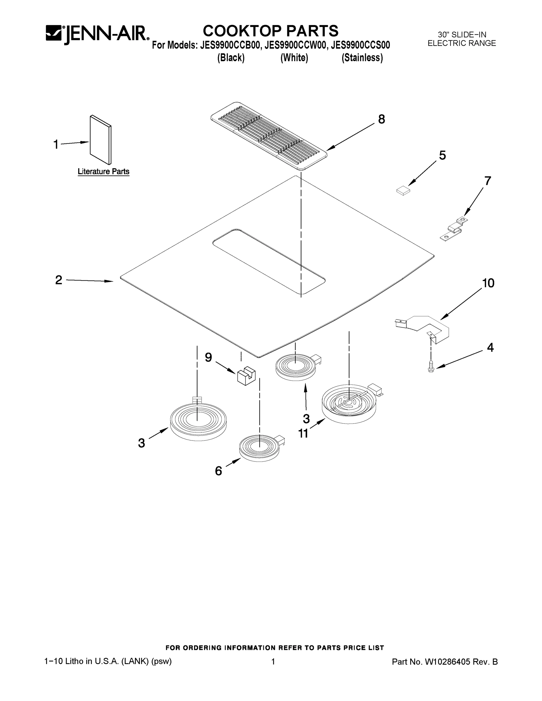 01 - COOKTOP PARTS