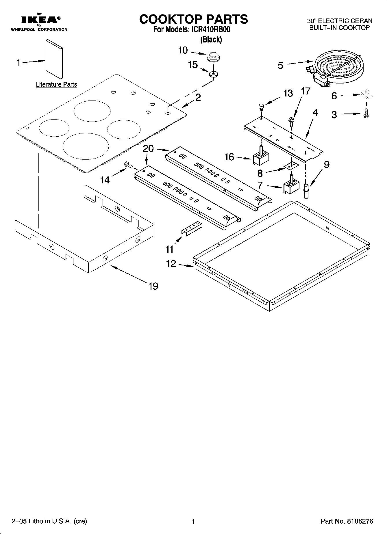 01 - COOKTOP PARTS