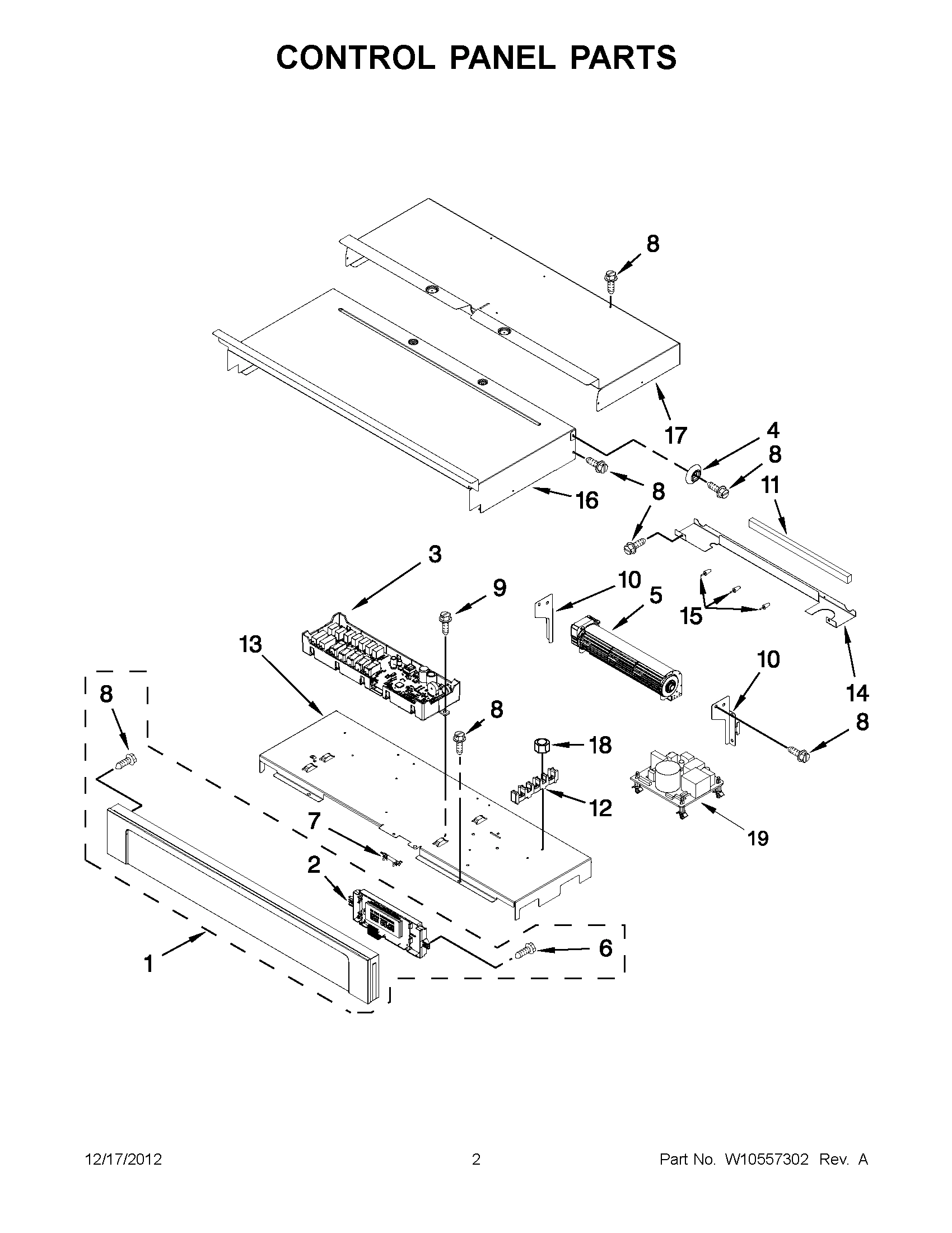 01 - CONTROL PANEL PARTS