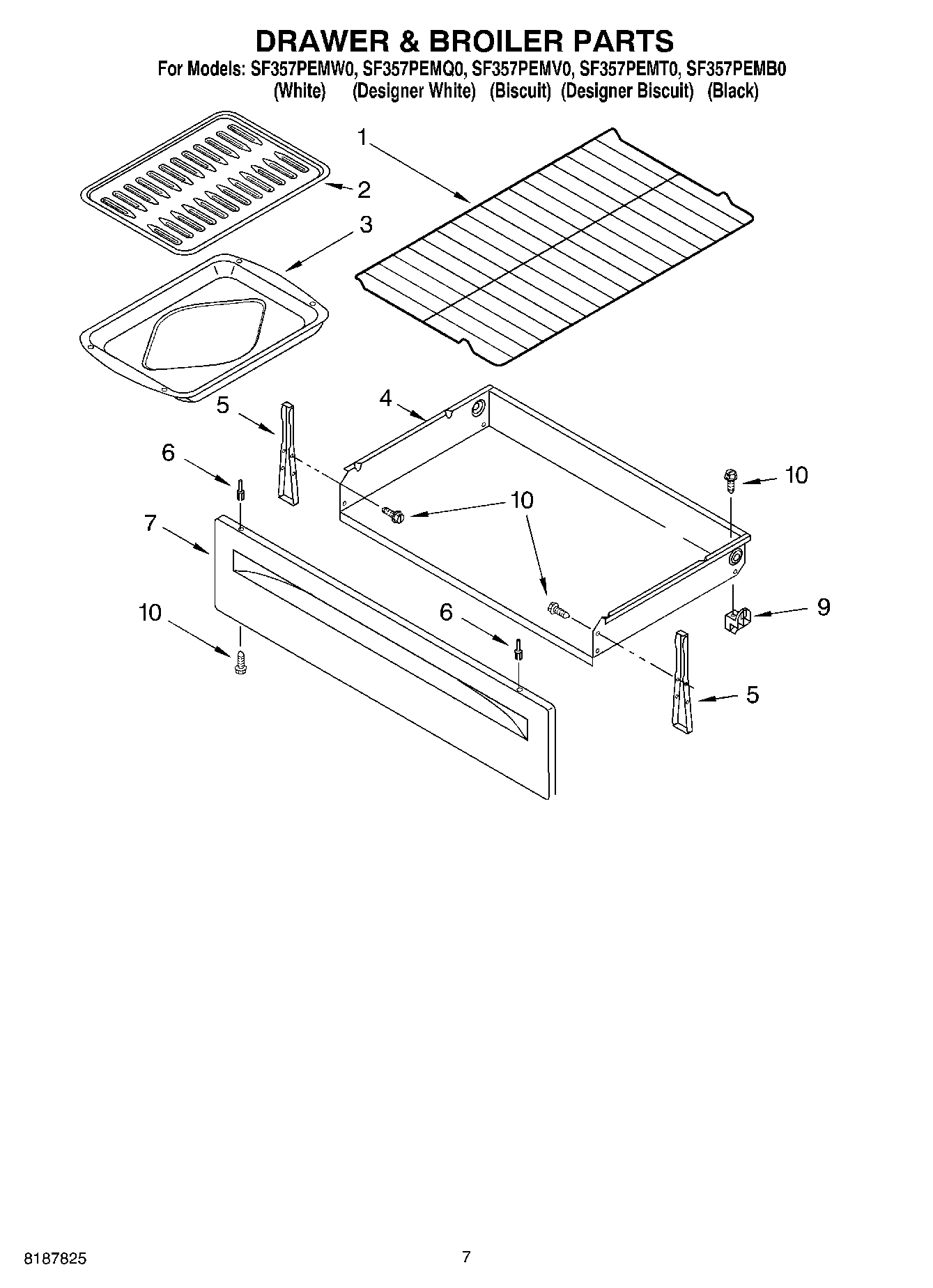 05 - DRAWER & BROILER PARTS