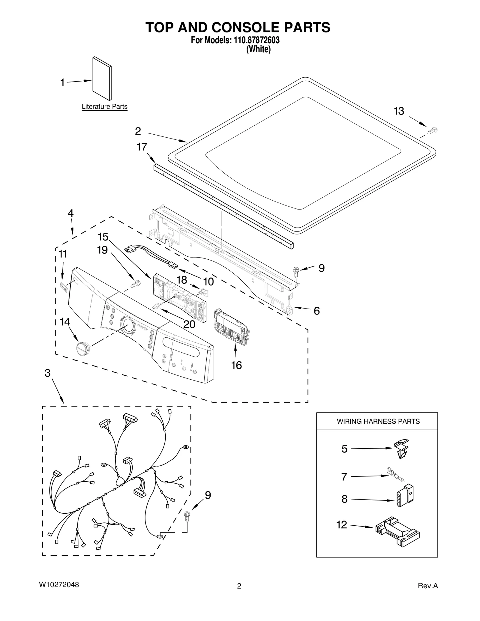 TOP AND CONSOLE PARTS