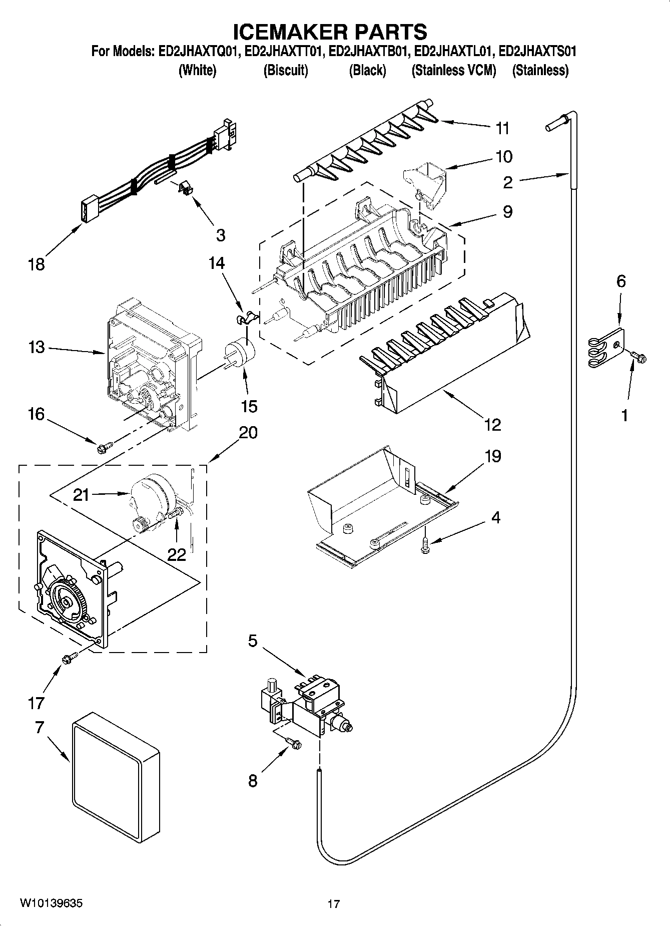 10 - ICEMAKER PARTS