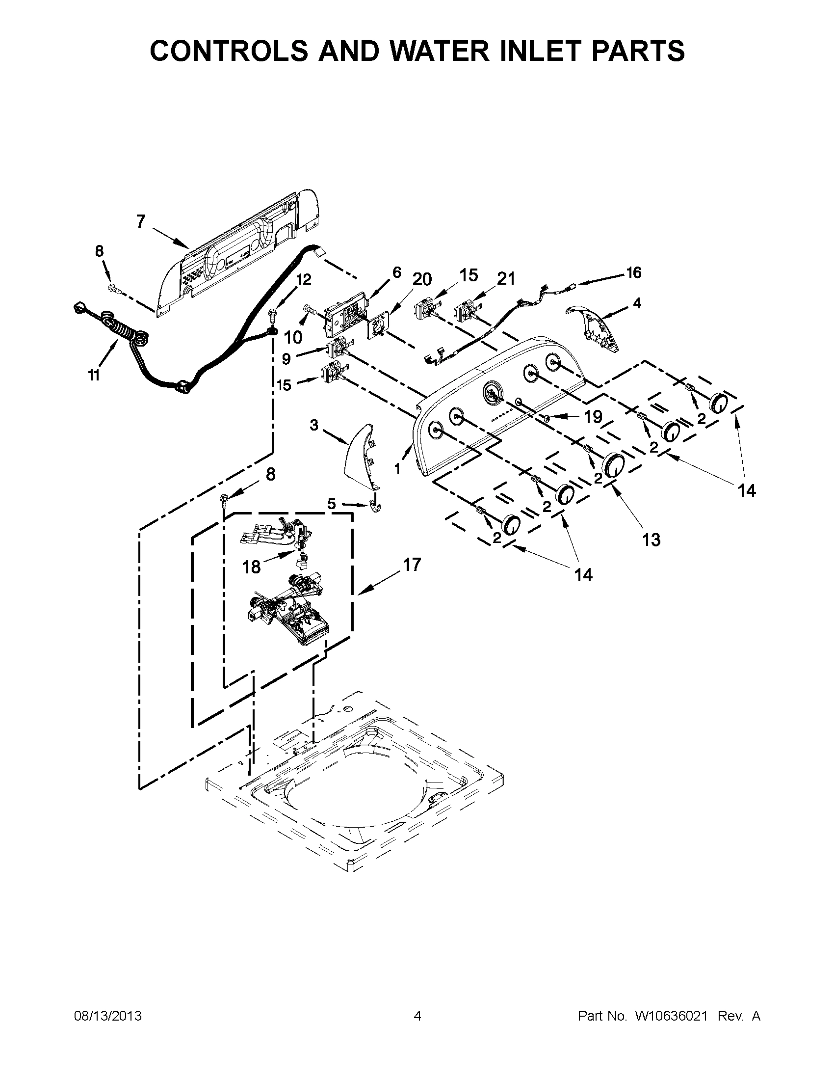02 - CONTROLS AND WATER INLET PARTS