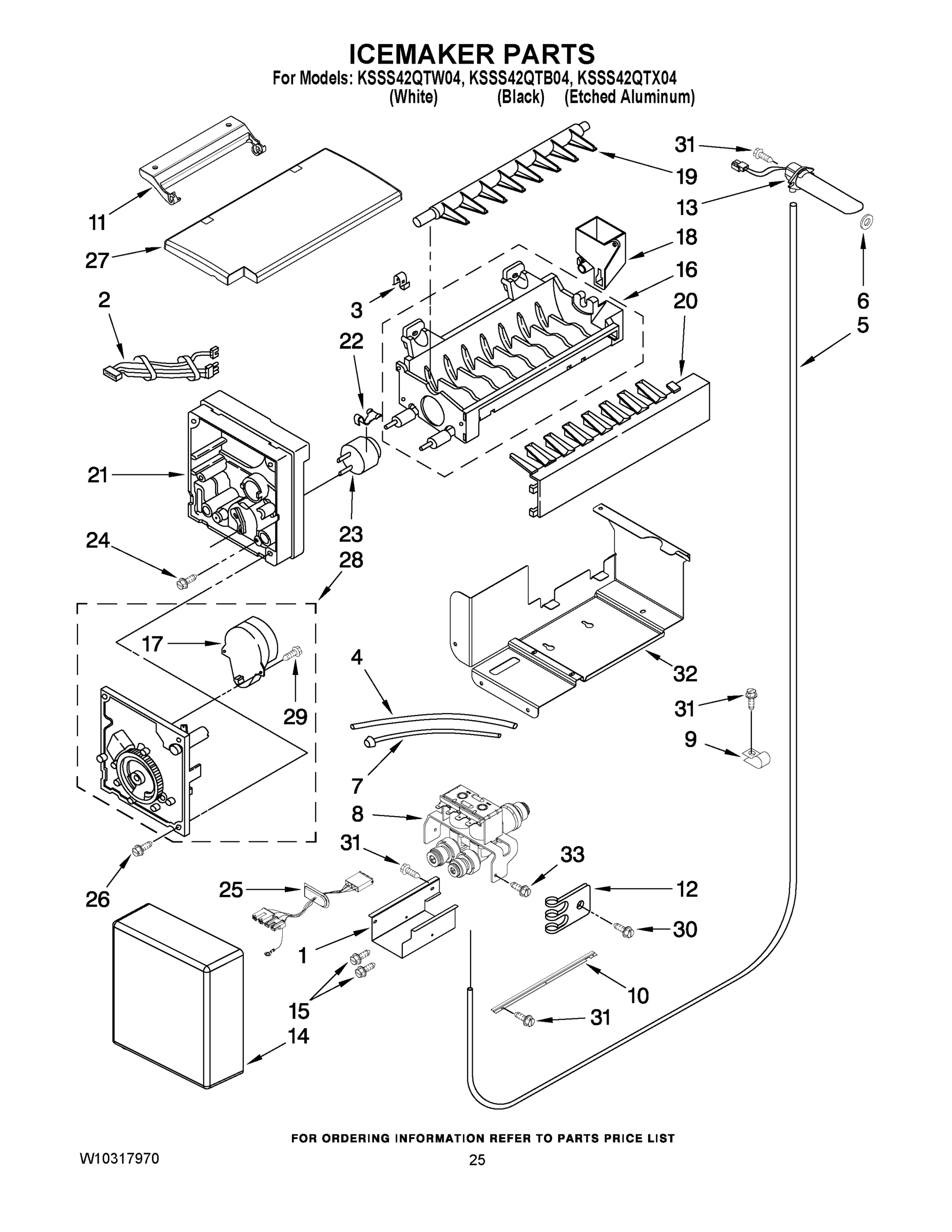 15 - ICEMAKER PARTS
