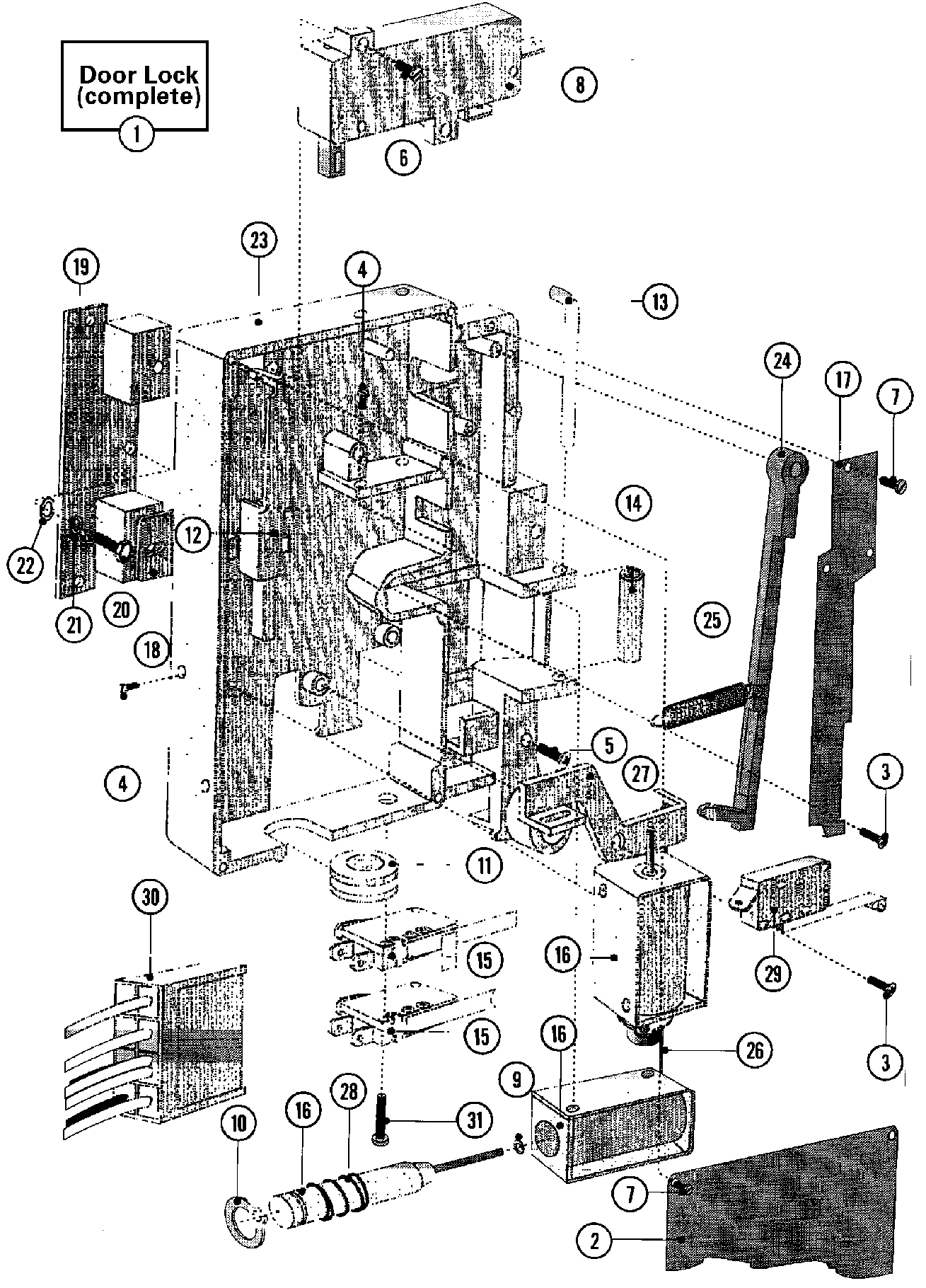 17 - DOOR LOCK ASSEMBLY (SERIES 11)