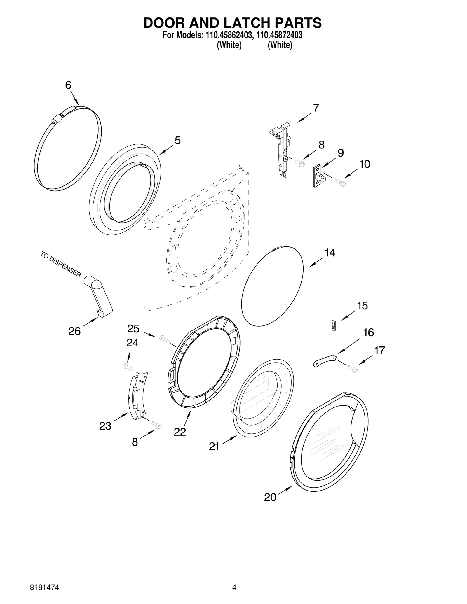 DOOR AND LATCH PARTS