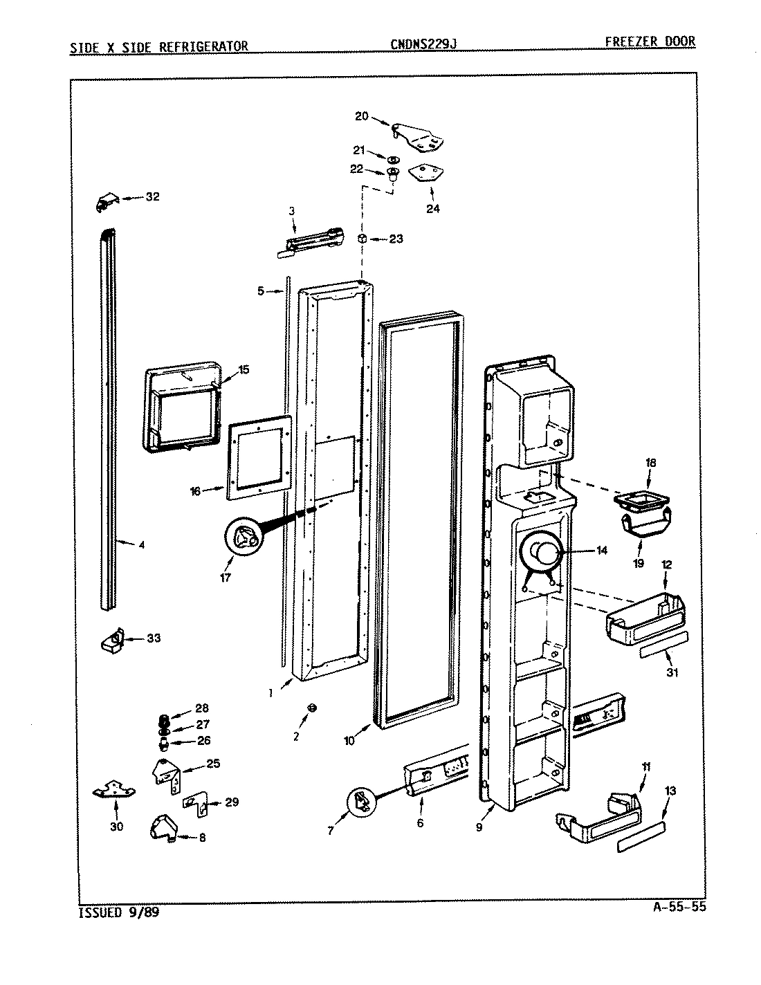 02 - FREEZER DOOR