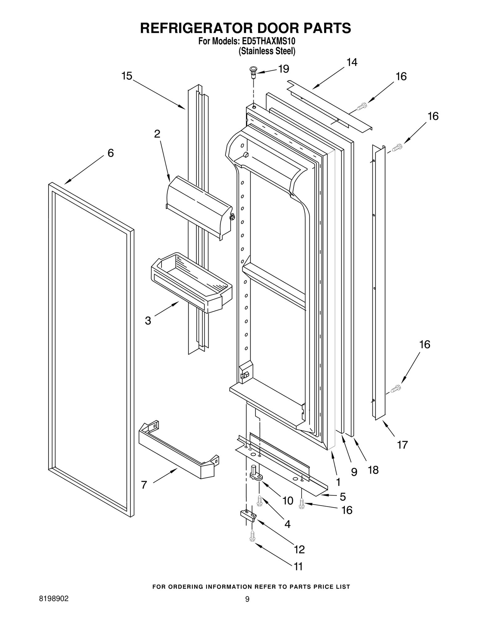 REFRIGERATOR DOOR PARTS