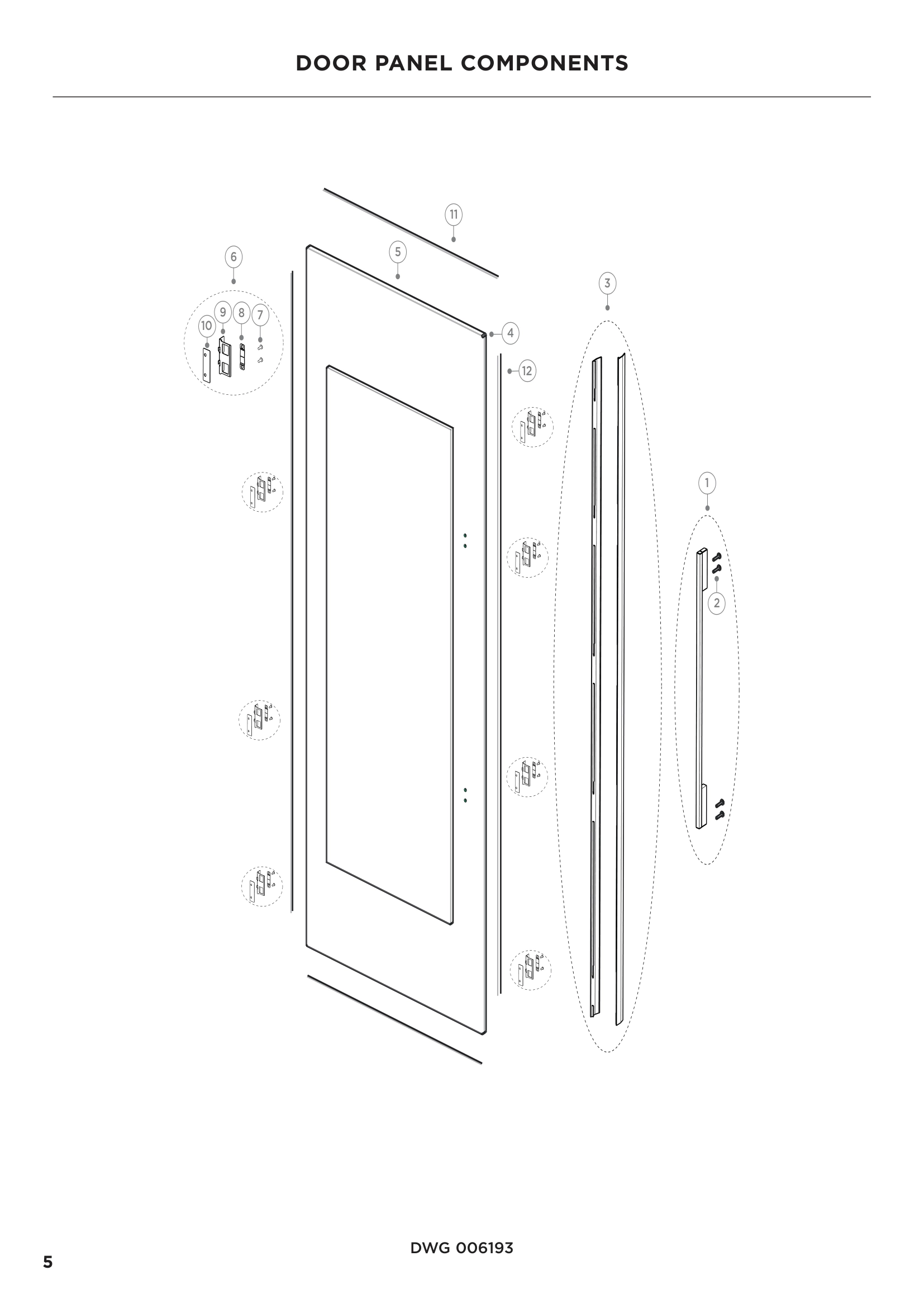 DOOR PANEL COMPONENTS