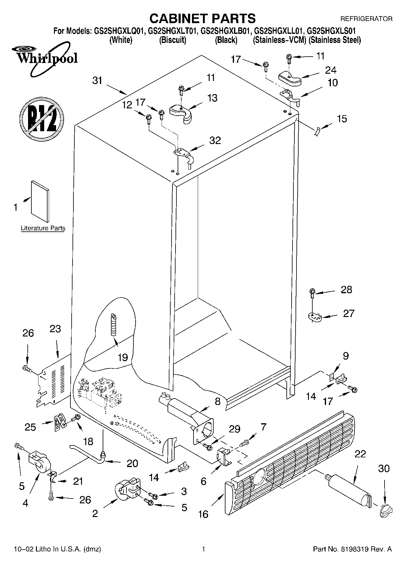 01 - CABINET, LITERATURE