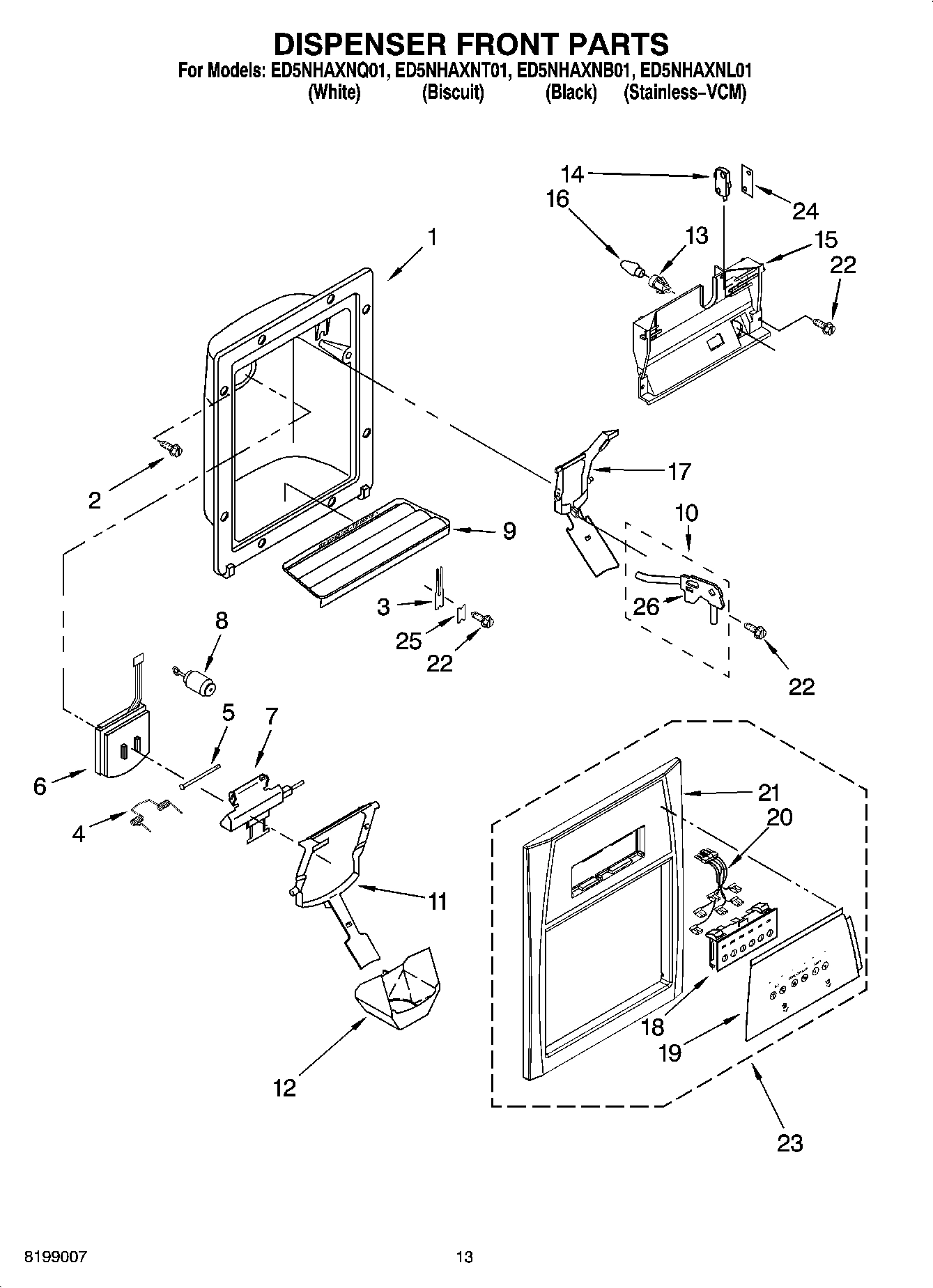 08 - DISPENSER FRONT PARTS