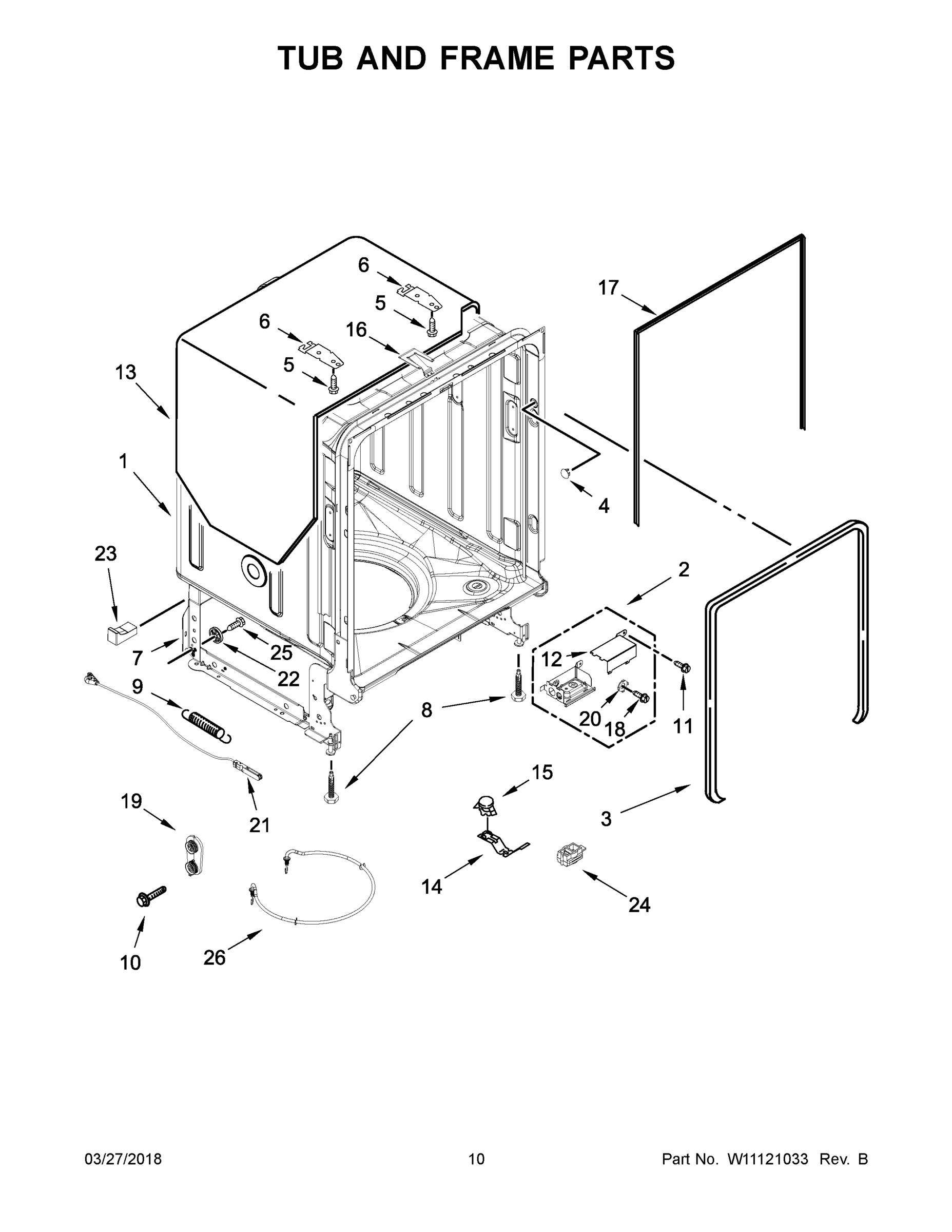 06 - TUB AND FRAME PARTS