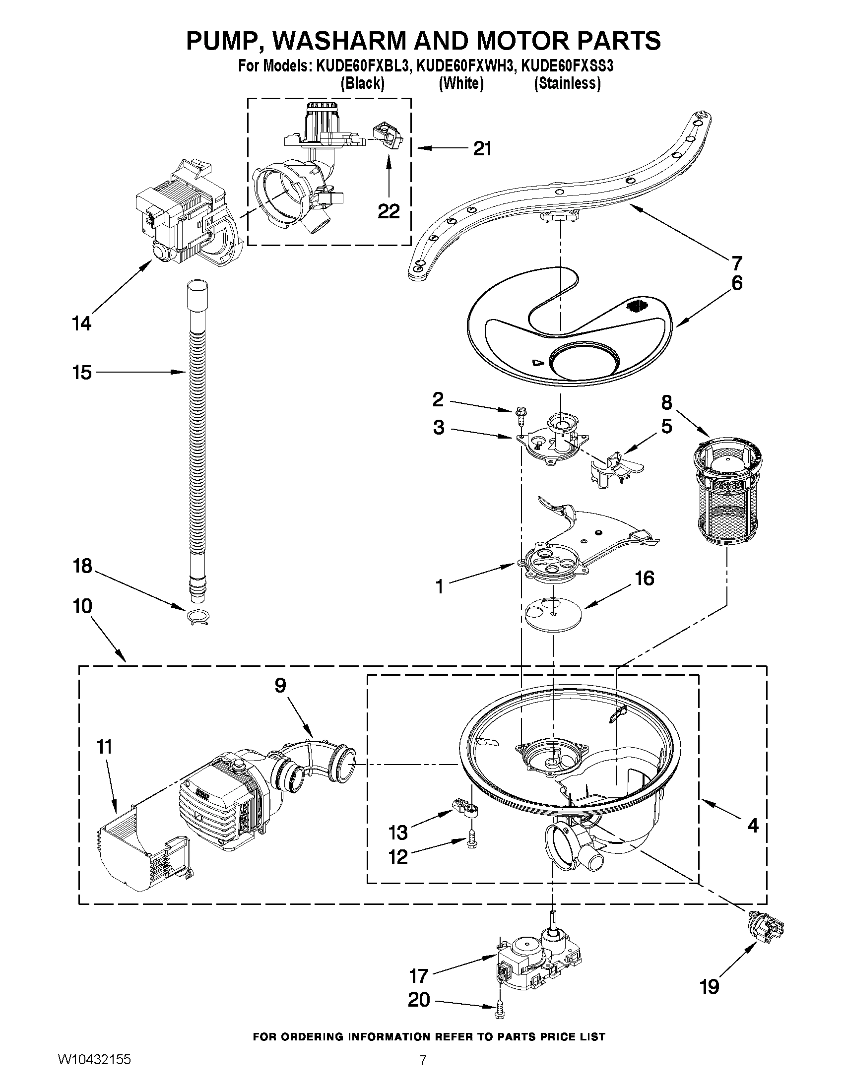 06 - PUMP, WASHARM AND MOTOR PARTS