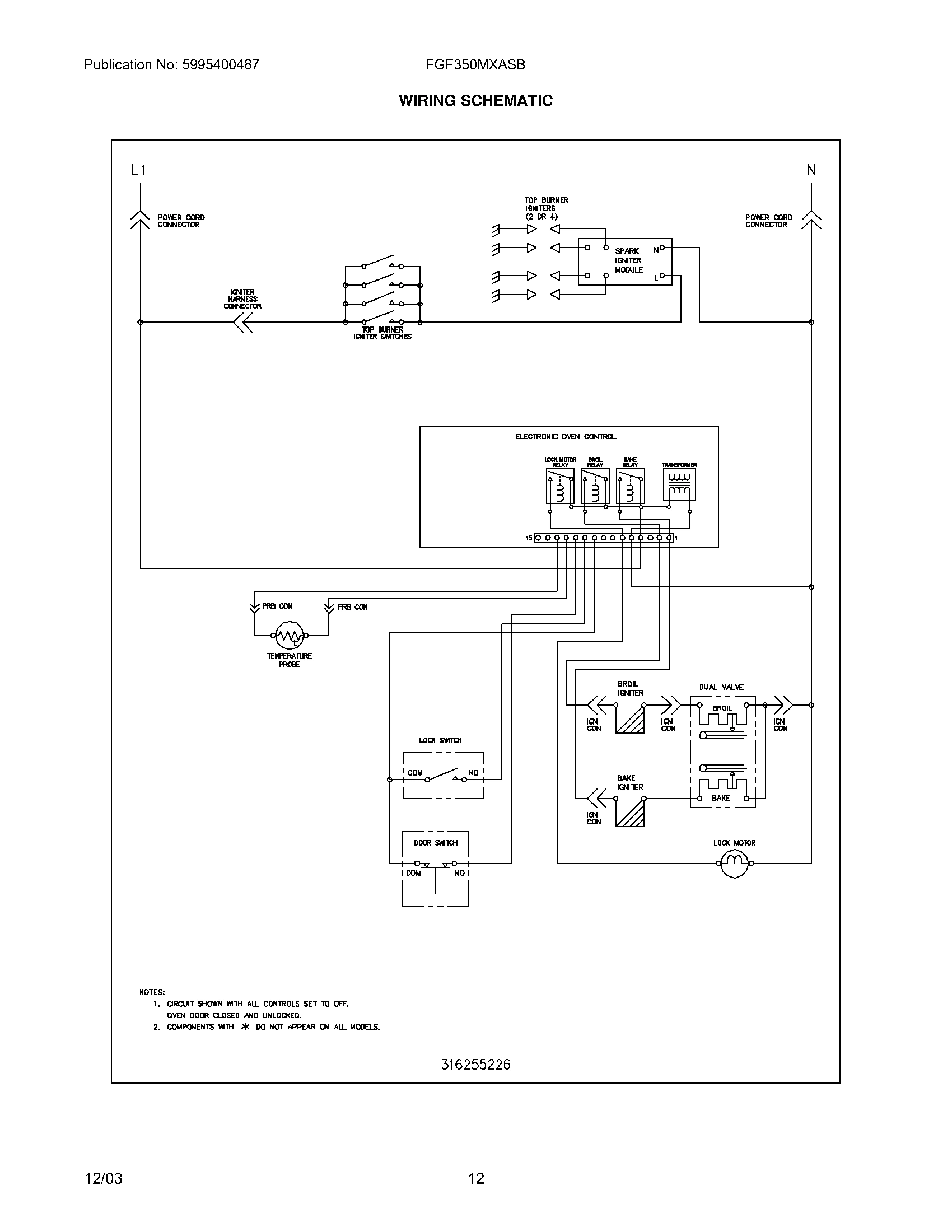12 - WIRING SCHEMATIC