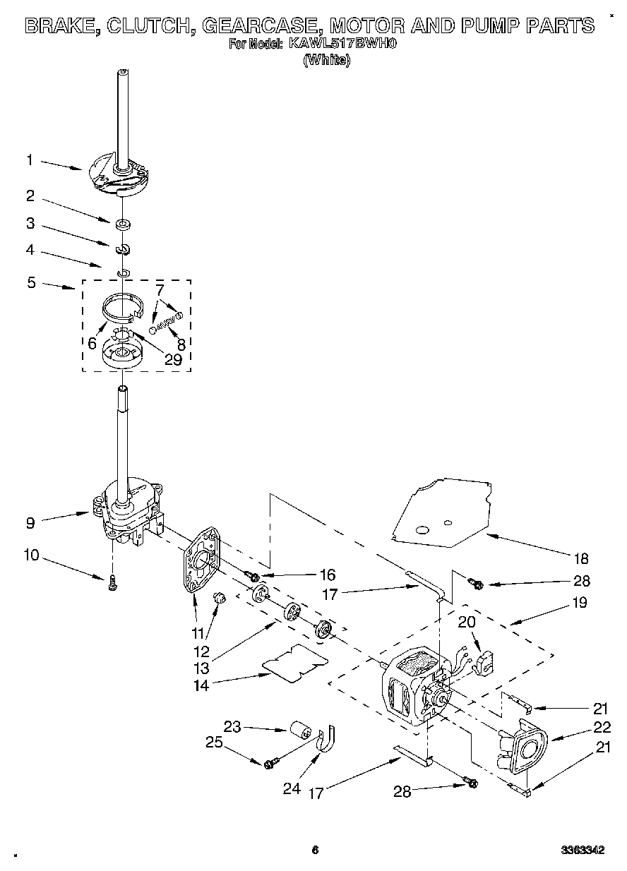 04 - BRAKE, CLUTCH, GEARCASE, MOTOR AND PUMP