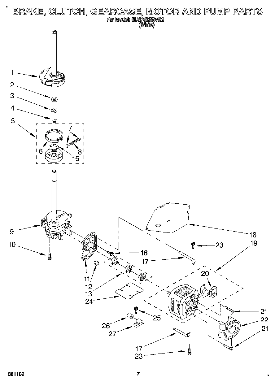 05 - BRAKE, CLUTCH, GEARCASE, MOTOR & PUMP