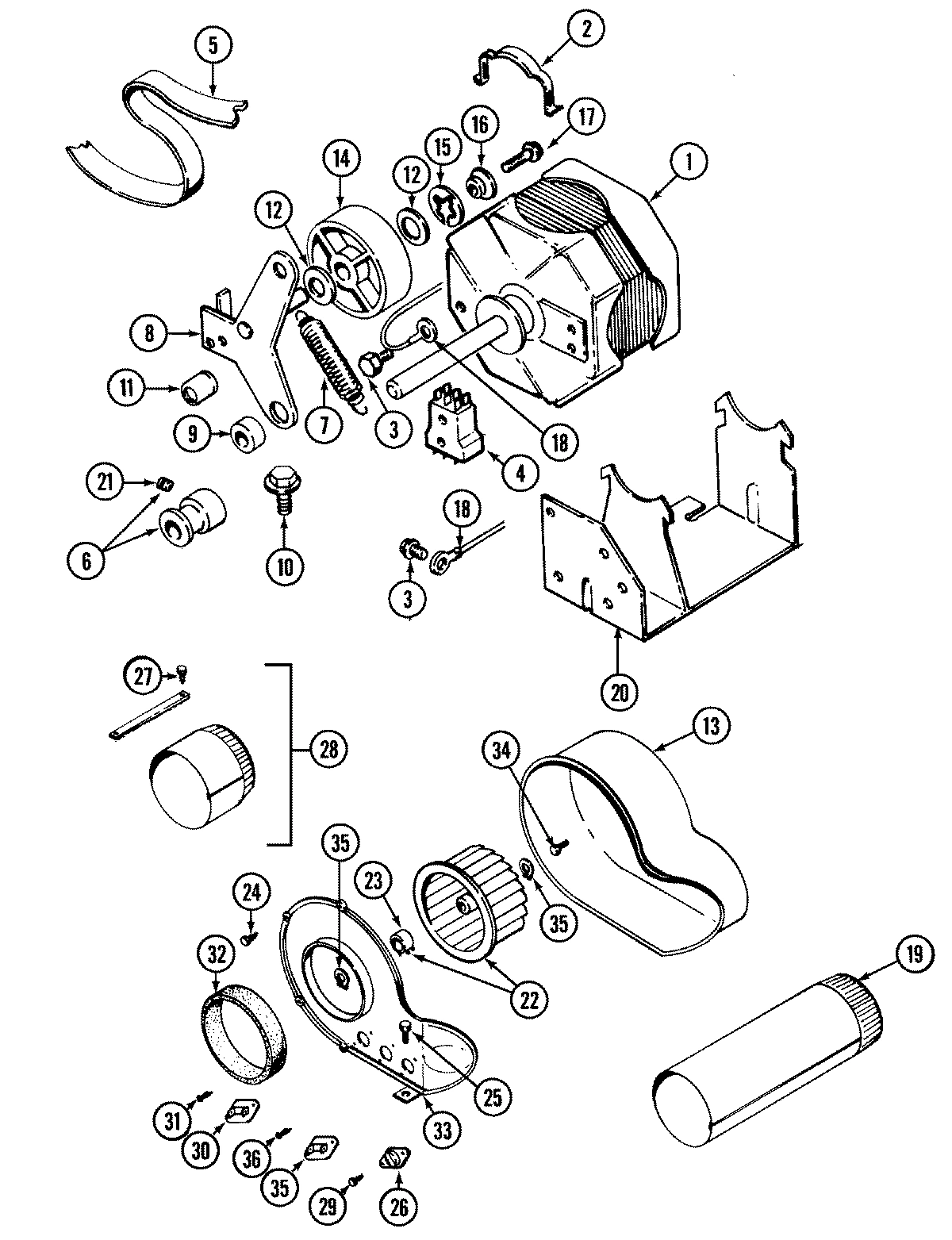 10 - MOTOR-DRYER & BLOWER