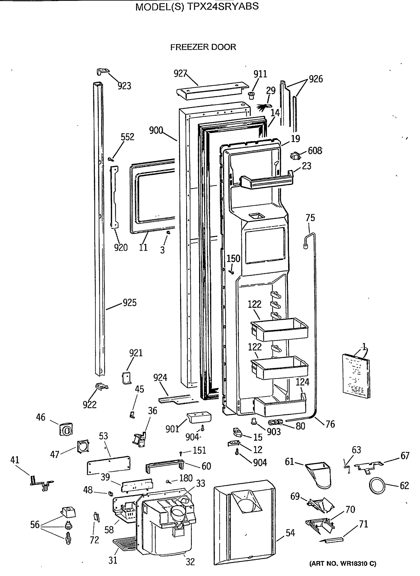 FREEZER DOOR